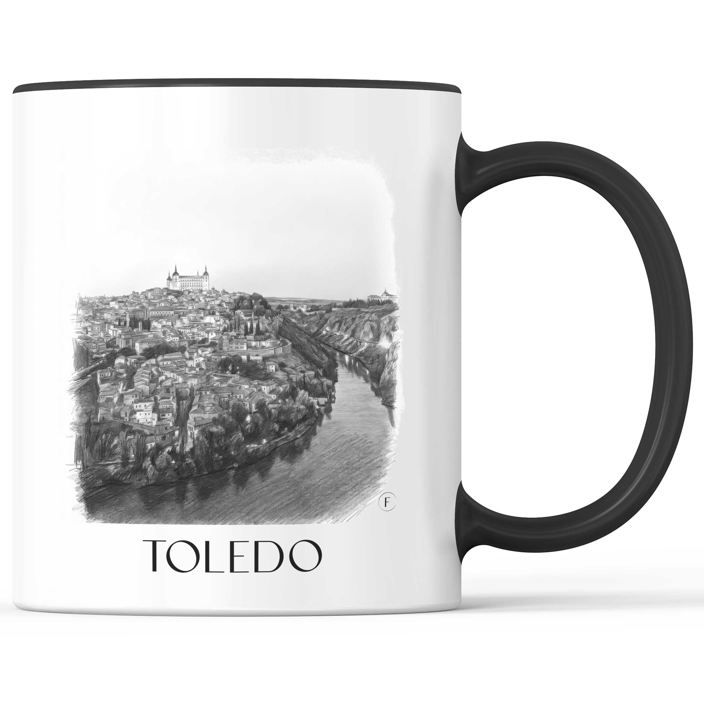 toledo-spanien-spanien-kaffeebecher-bleistift-zeichnung-drawing