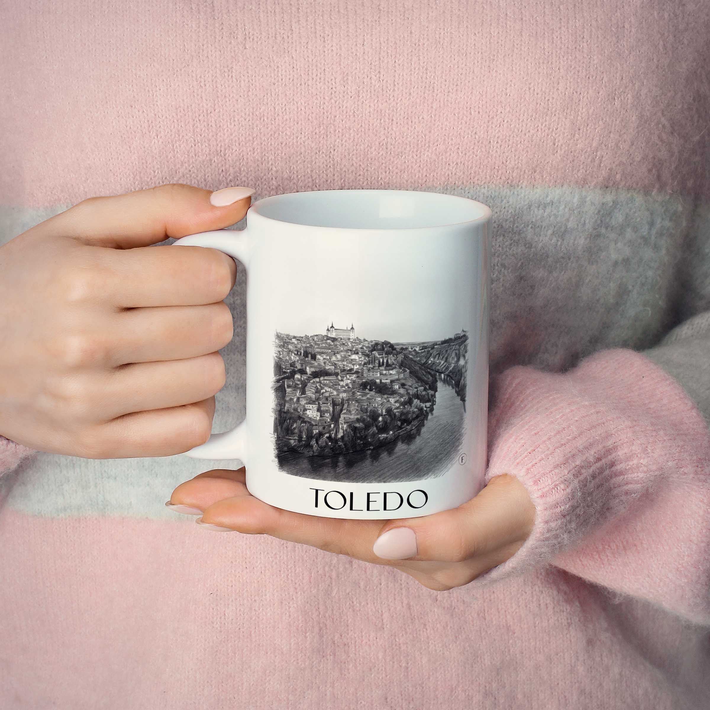 toledo-spanien-spanien-kaffeebecher-bleistift-zeichnung-drawing
