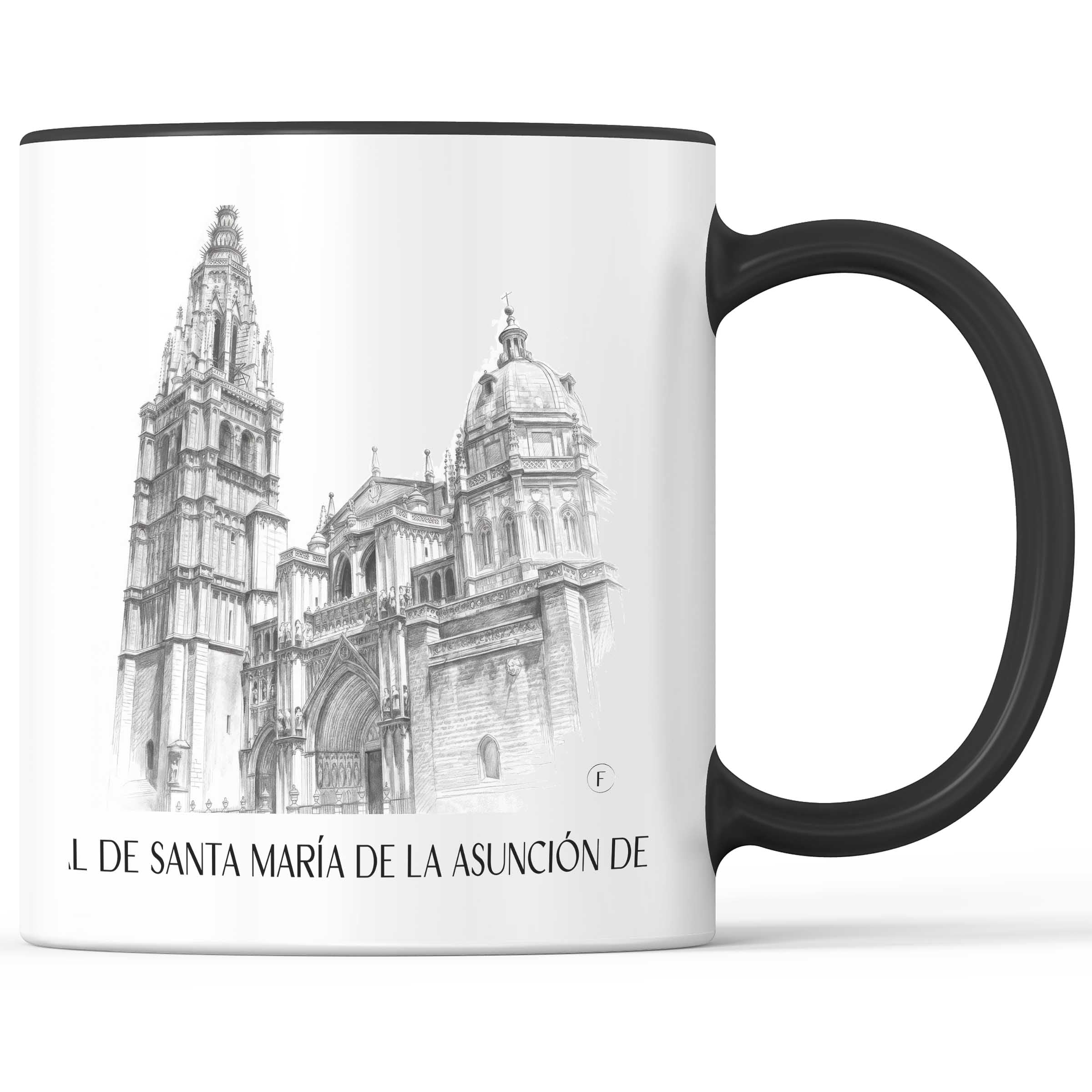 catedral-de-santa-maría-toledo-spanien-kaffeebecher-bleistift-zeichnung-drawing