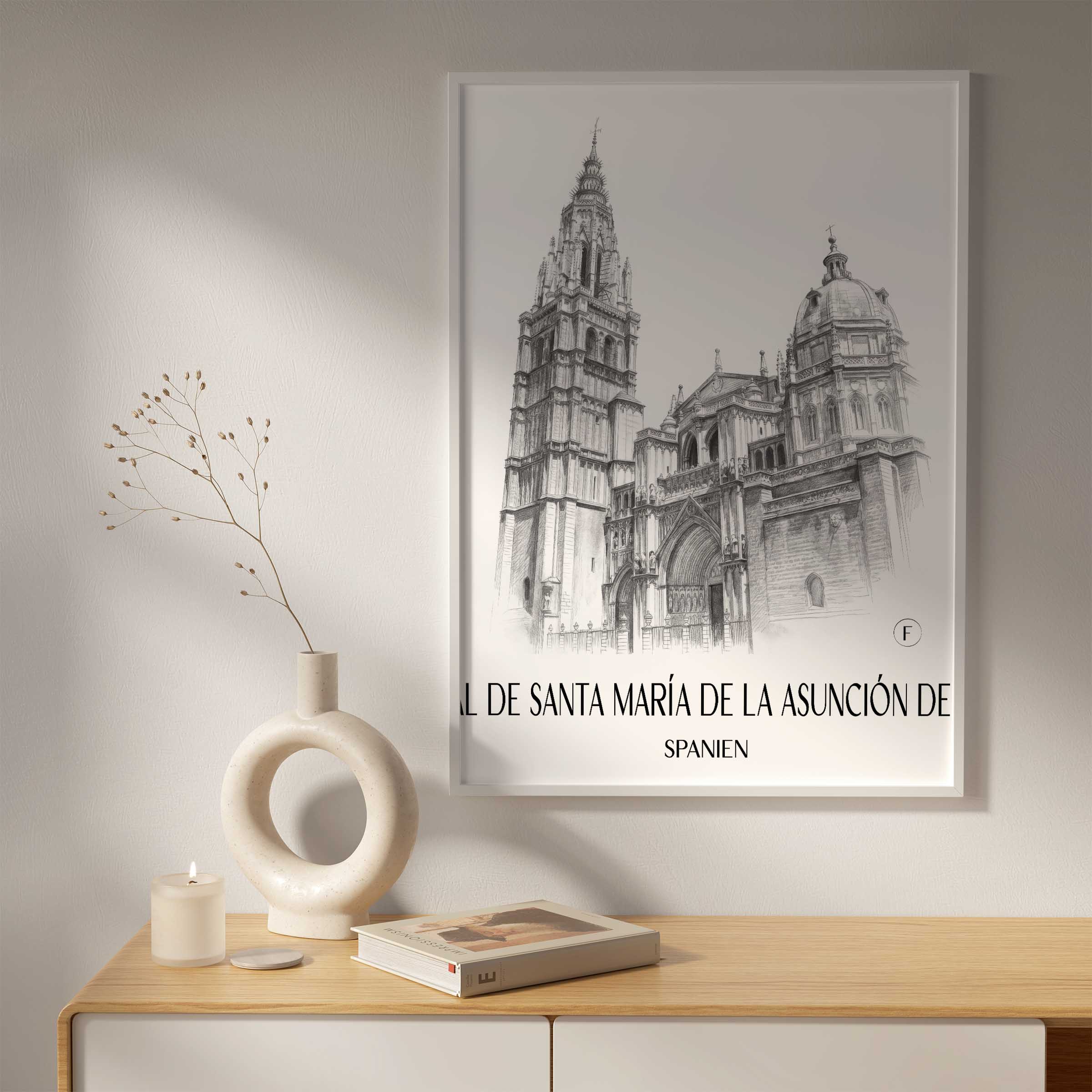 catedral-de-santa-maría-toledo-spanien-poster-bleistift-zeichnung-drawing
