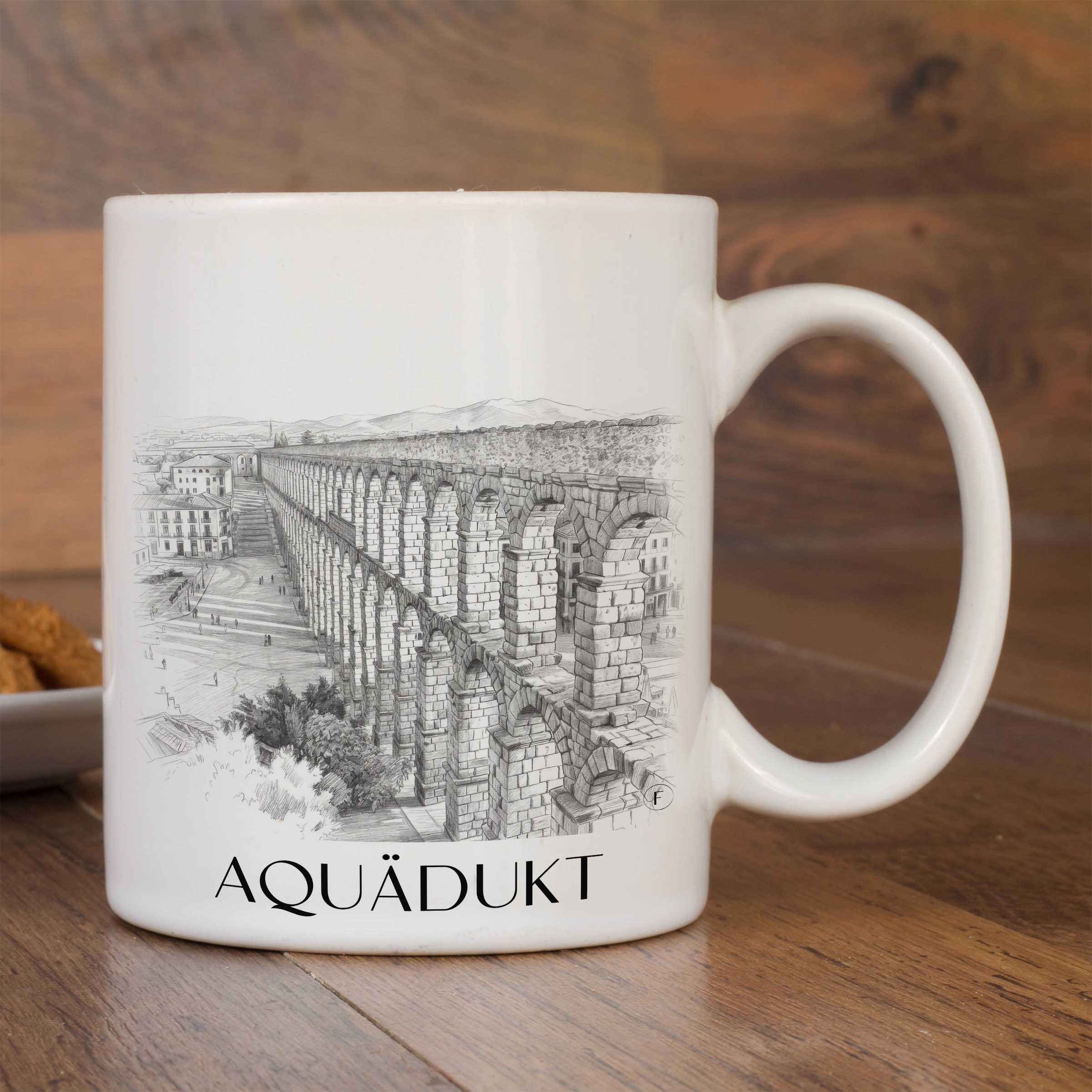 aquädukt-segovia-spanien-kaffeebecher-bleistift-zeichnung-drawing