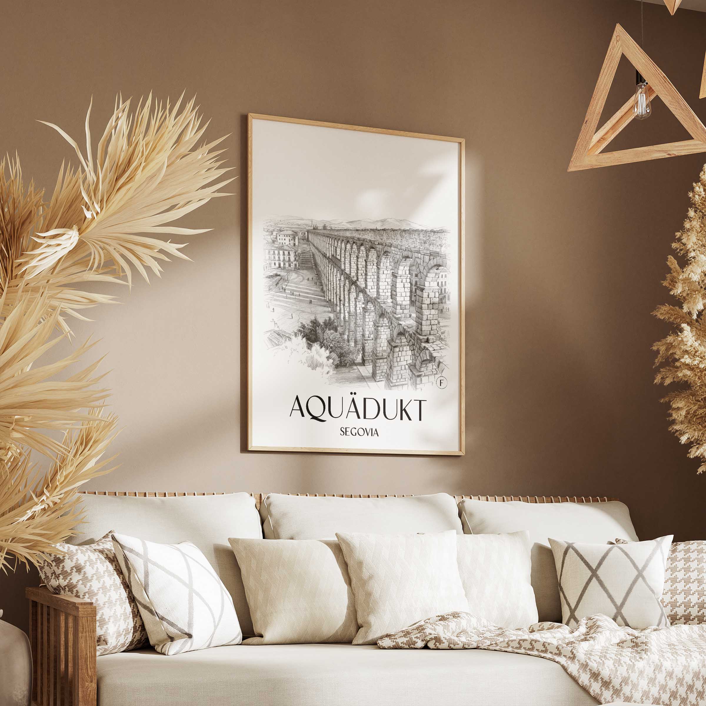 aquädukt-segovia-spanien-poster-bleistift-zeichnung-drawing