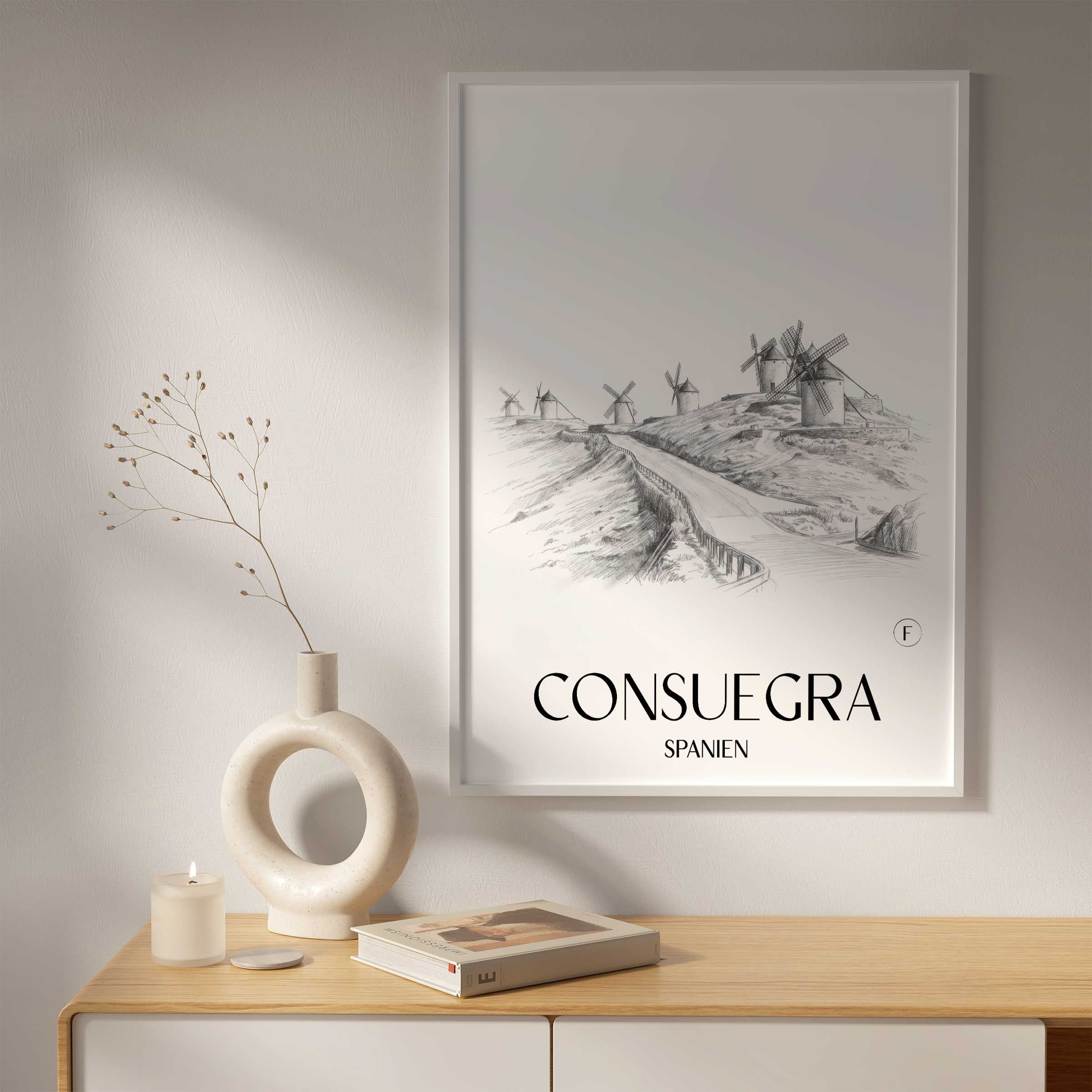 consuegra-spanien-spanien-poster-bleistift-zeichnung-drawing