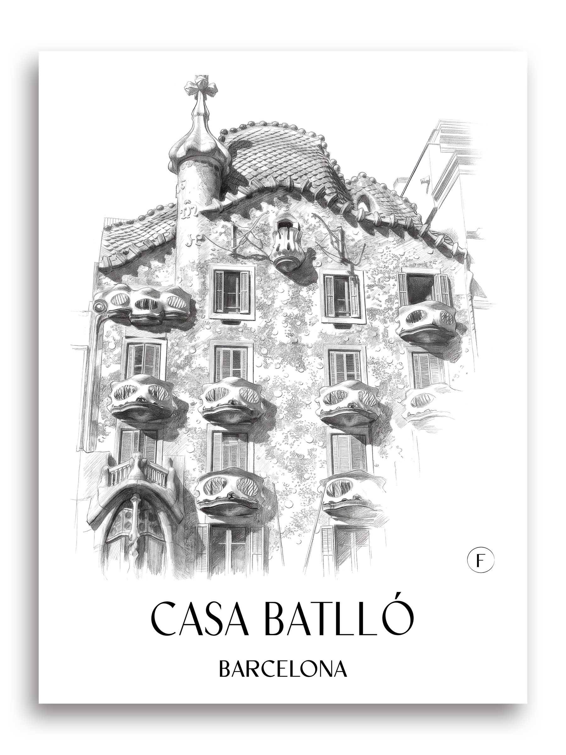 casa-batlló-barcelona-spanien-poster-bleistift-zeichnung-drawing