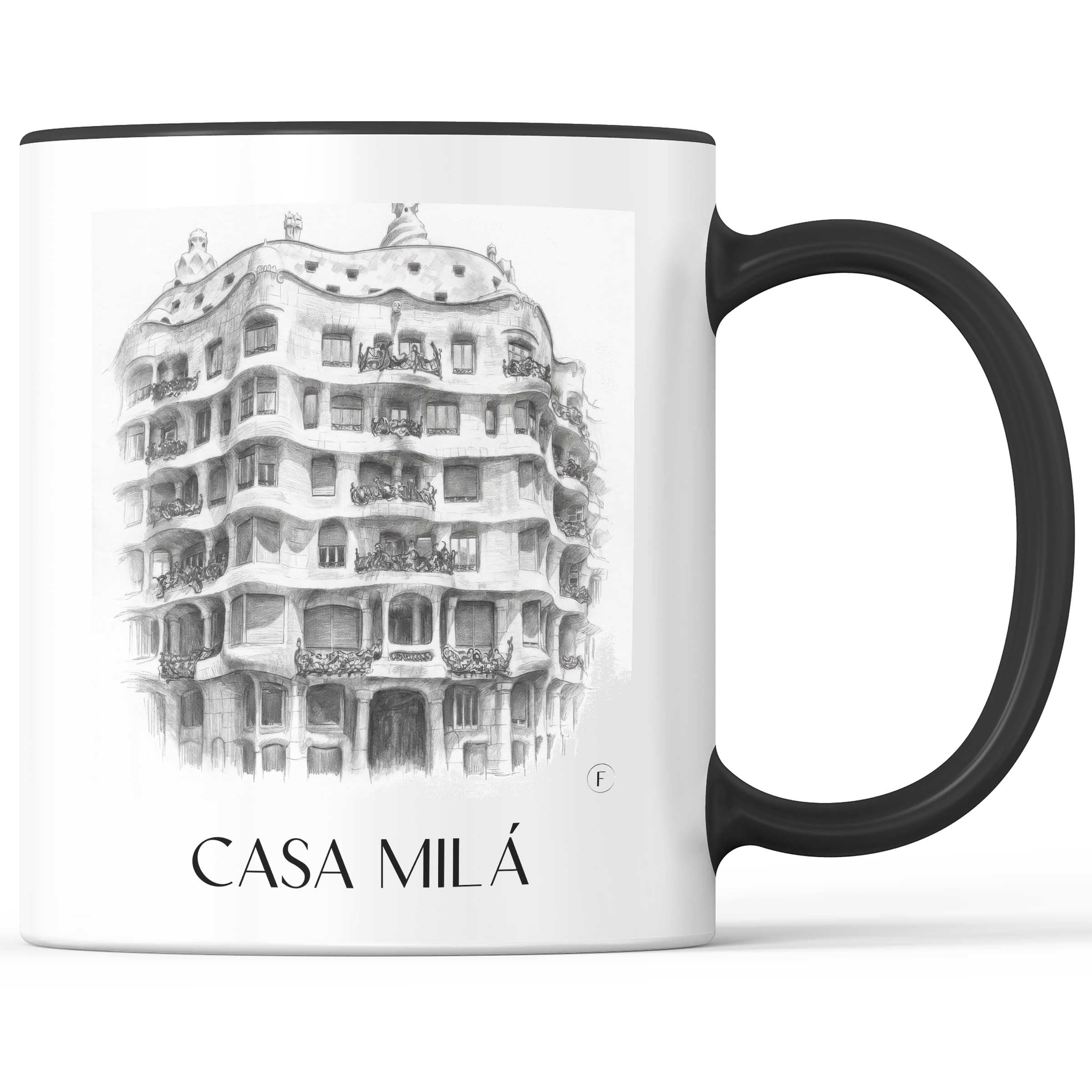 casa-milá-barcelona-spanien-kaffeebecher-bleistift-zeichnung-drawing