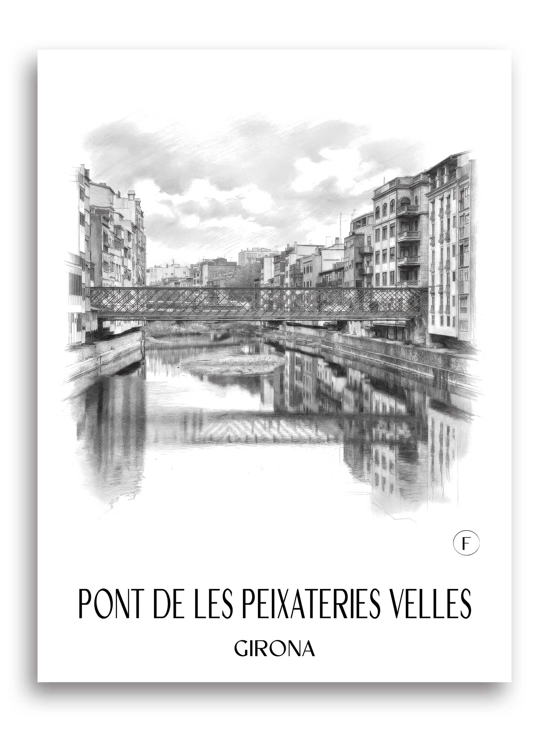 pont-de-les-peixateries-velles-girona-spanien-poster-bleistift-zeichnung-drawing