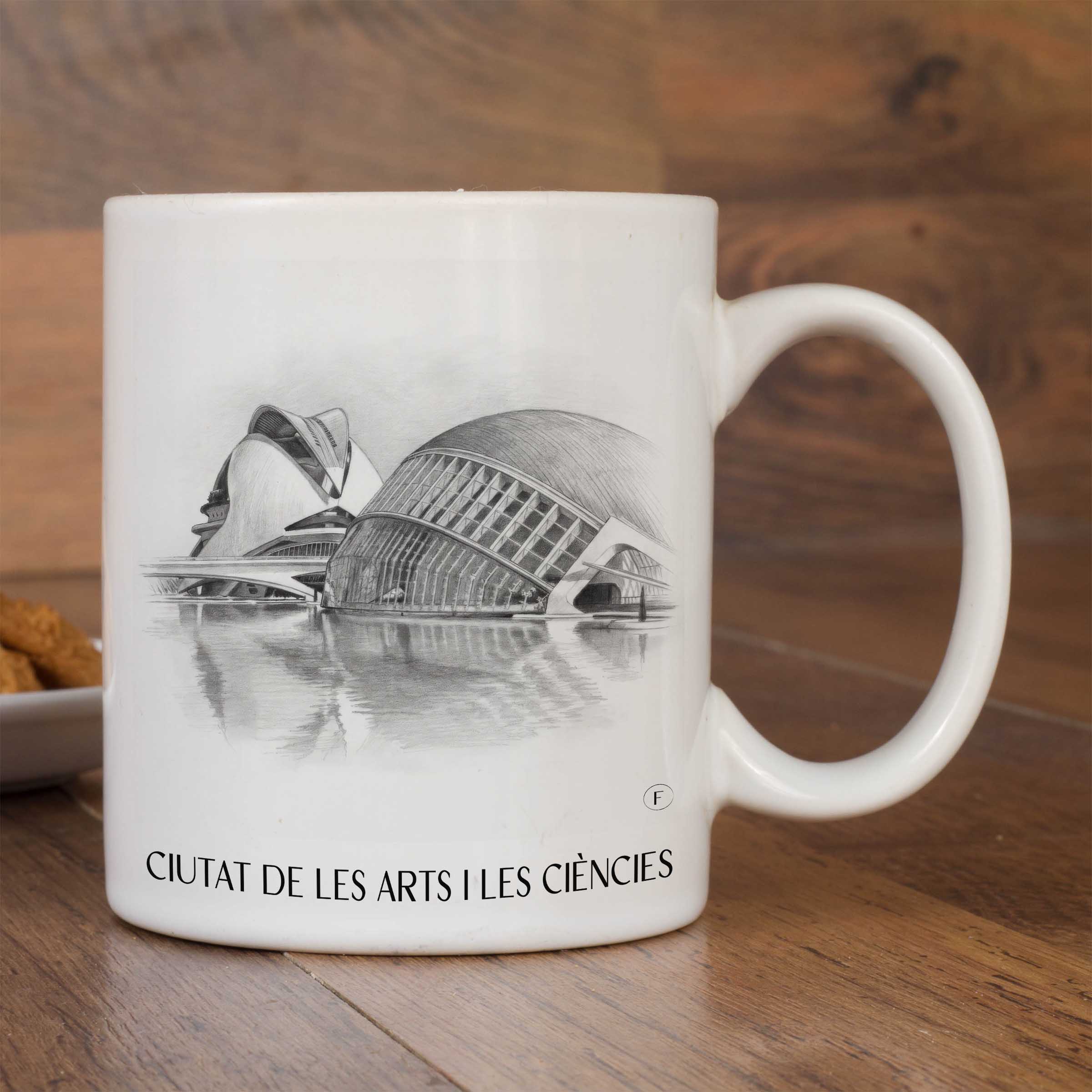 ciutat-de-les-arts-i-les-ciències-valencia-spanien-kaffeebecher-bleistift-zeichnung-drawing