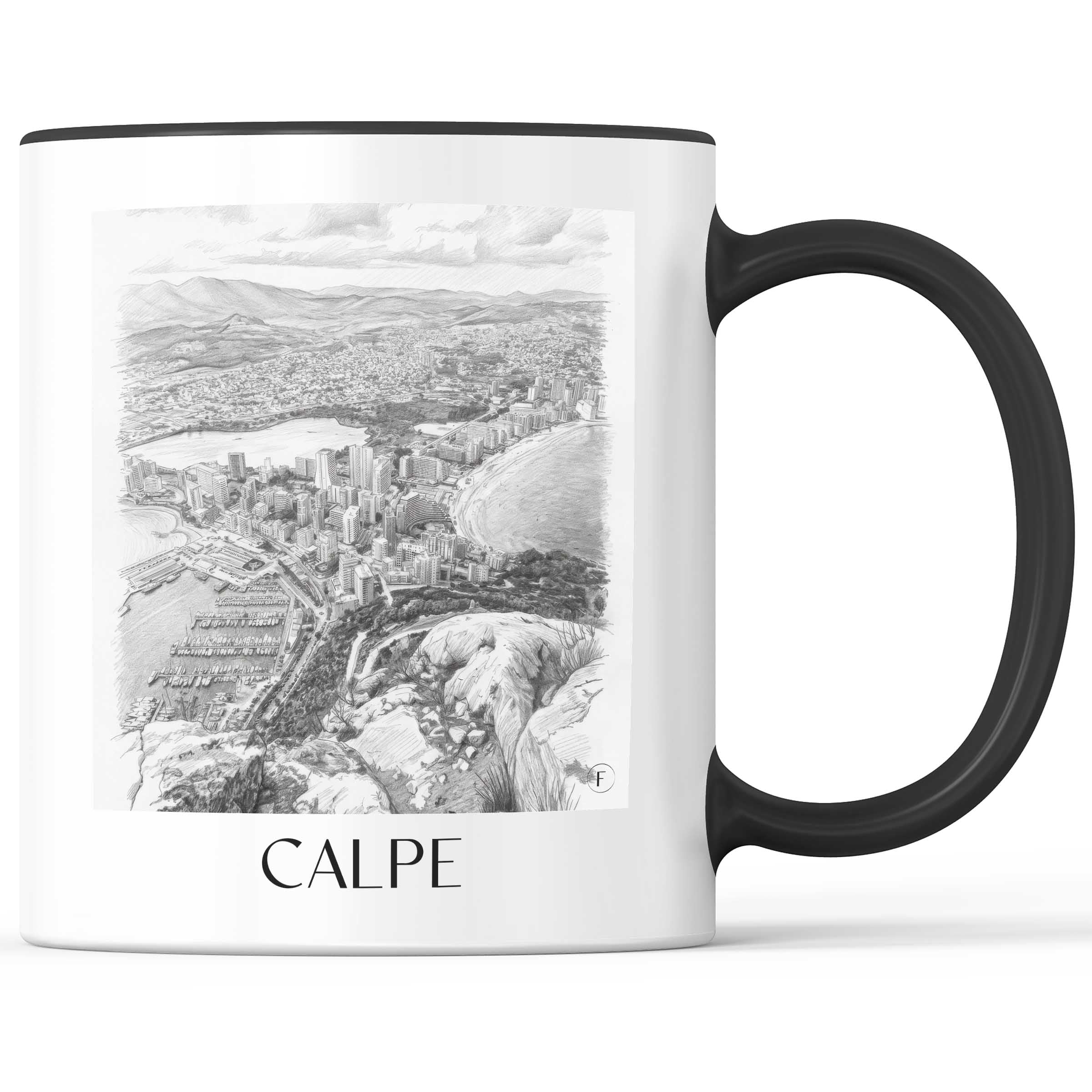calpe-spanien-spanien-kaffeebecher-bleistift-zeichnung-drawing