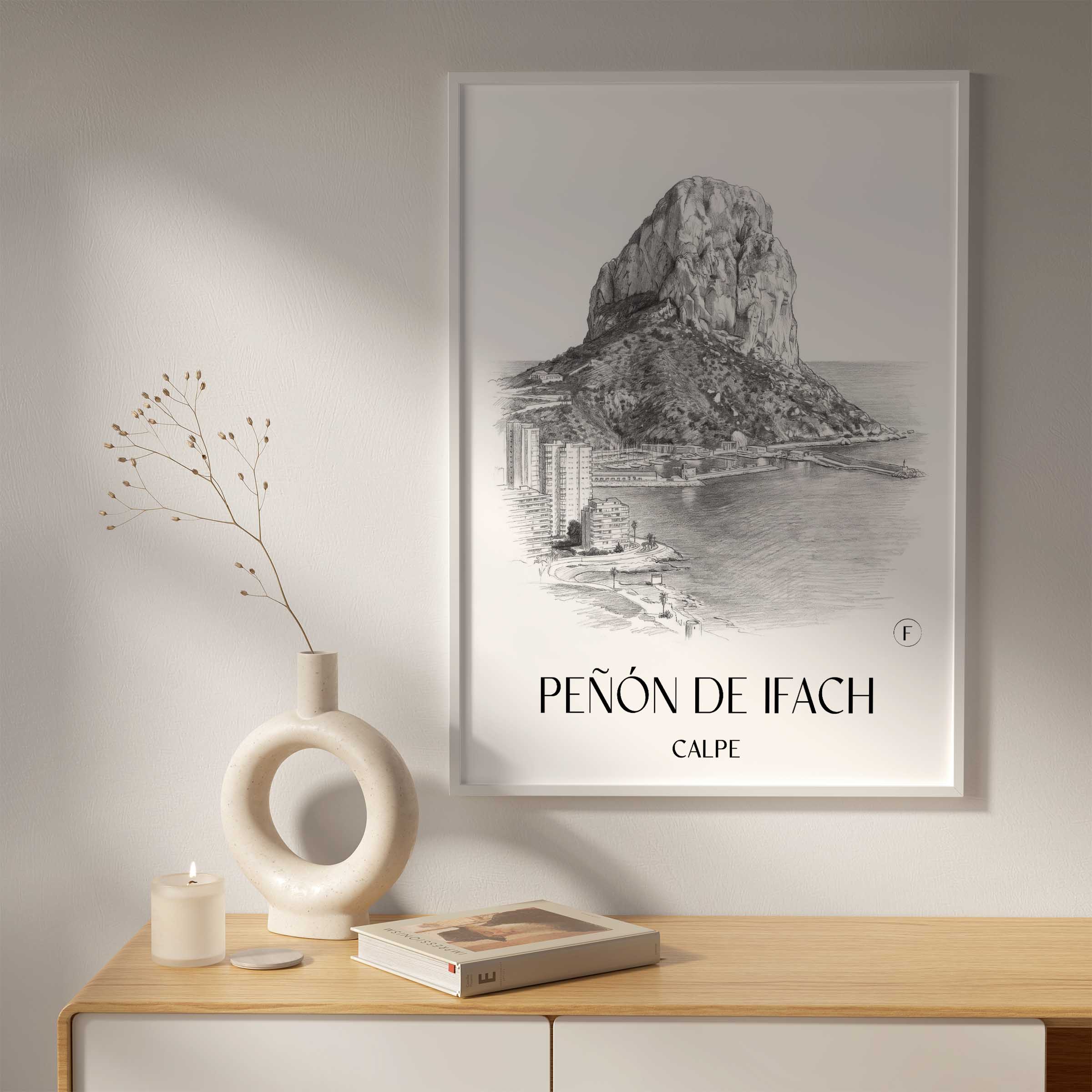 peñón-de-ifach-calpe-spanien-poster-bleistift-zeichnung-drawing