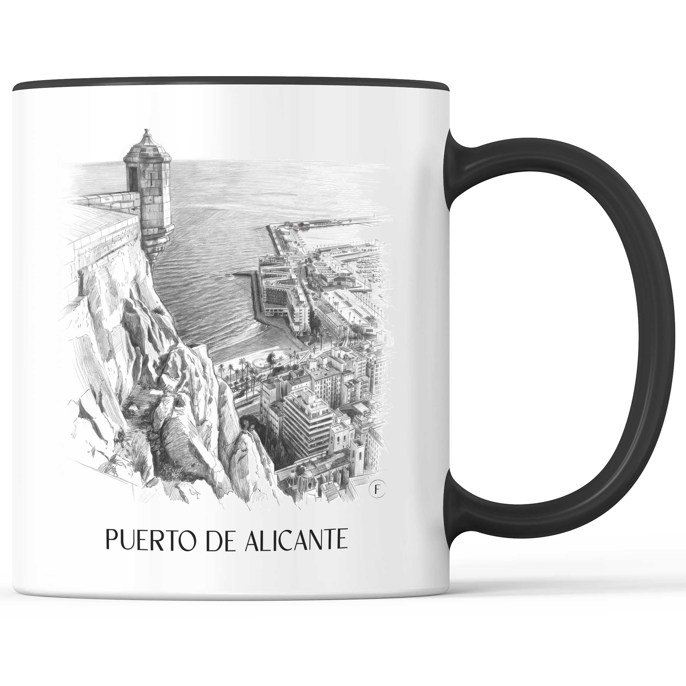 puerto-de-alicante-spanien-spanien-kaffeebecher-bleistift-zeichnung-drawing