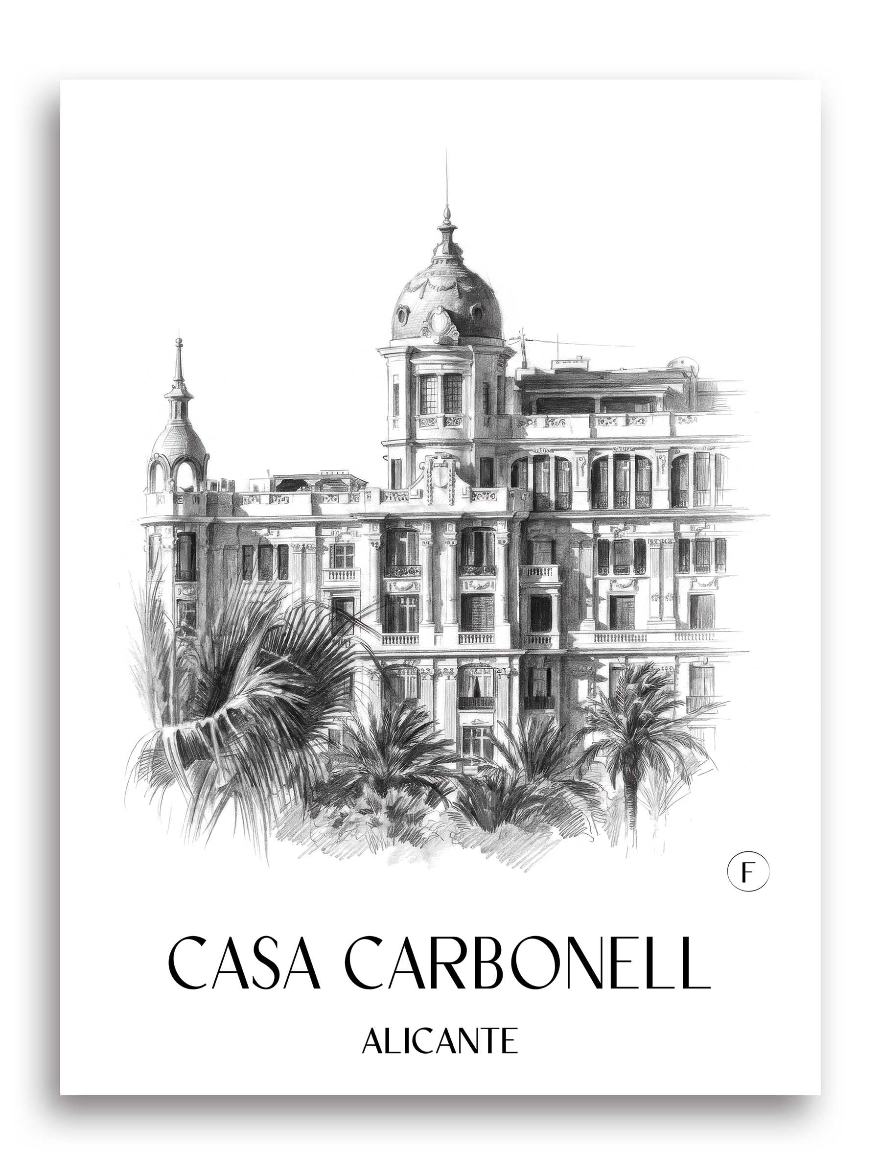 casa-carbonell-alicante-spanien-poster-bleistift-zeichnung-drawing