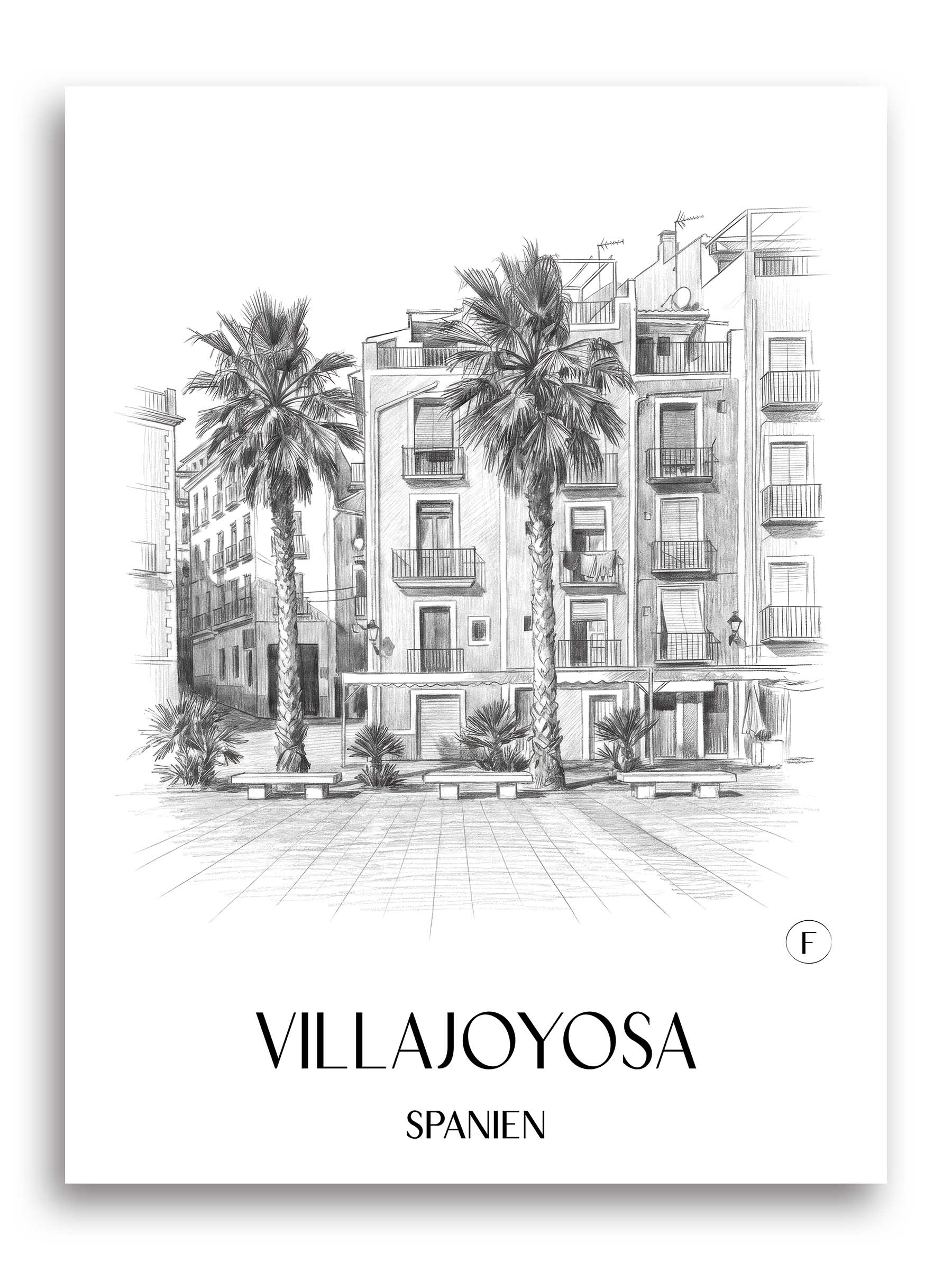 villajoyosa-spanien-spanien-poster-bleistift-zeichnung-drawing