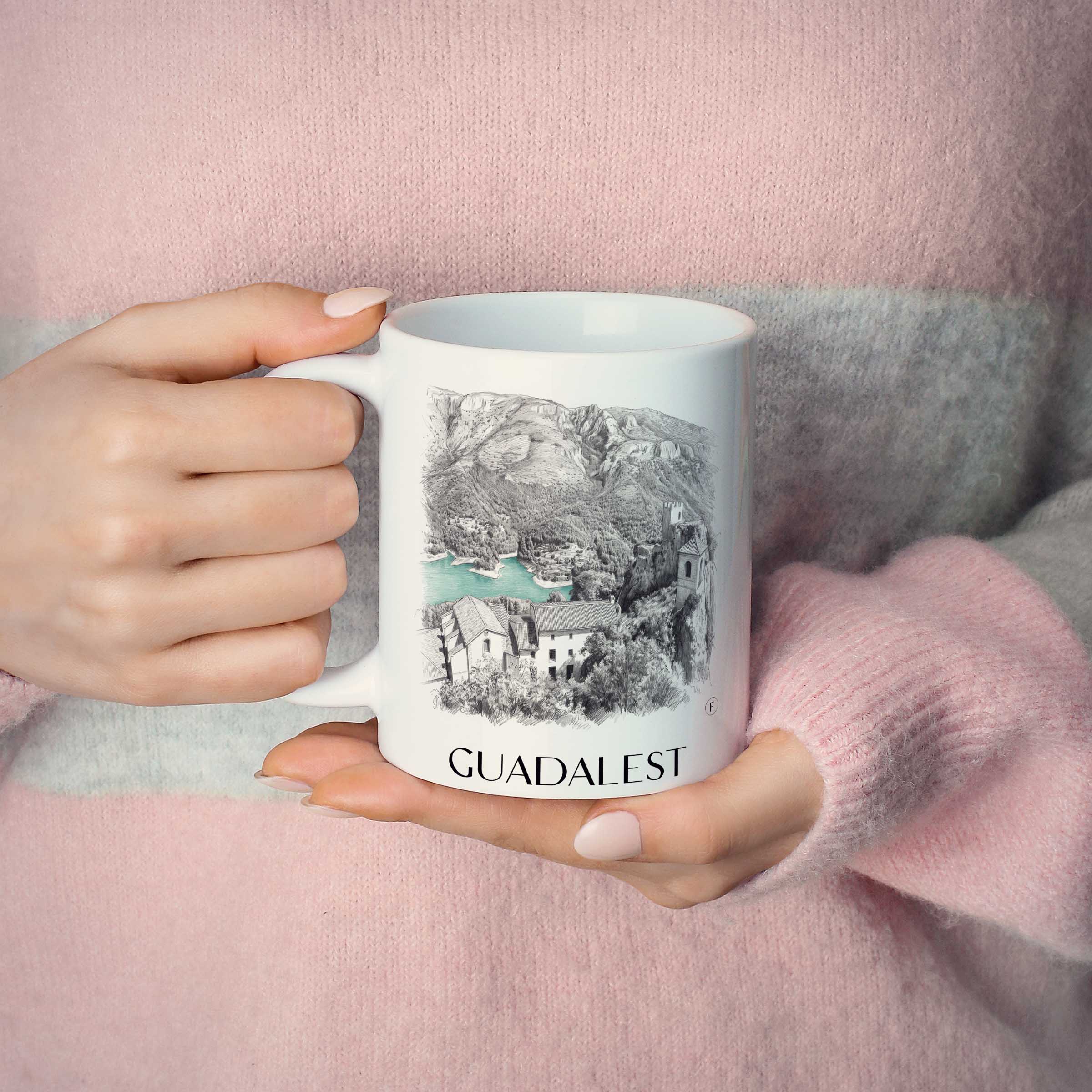 guadalest-spanien-spanien-kaffeebecher-bleistift-zeichnung-drawing