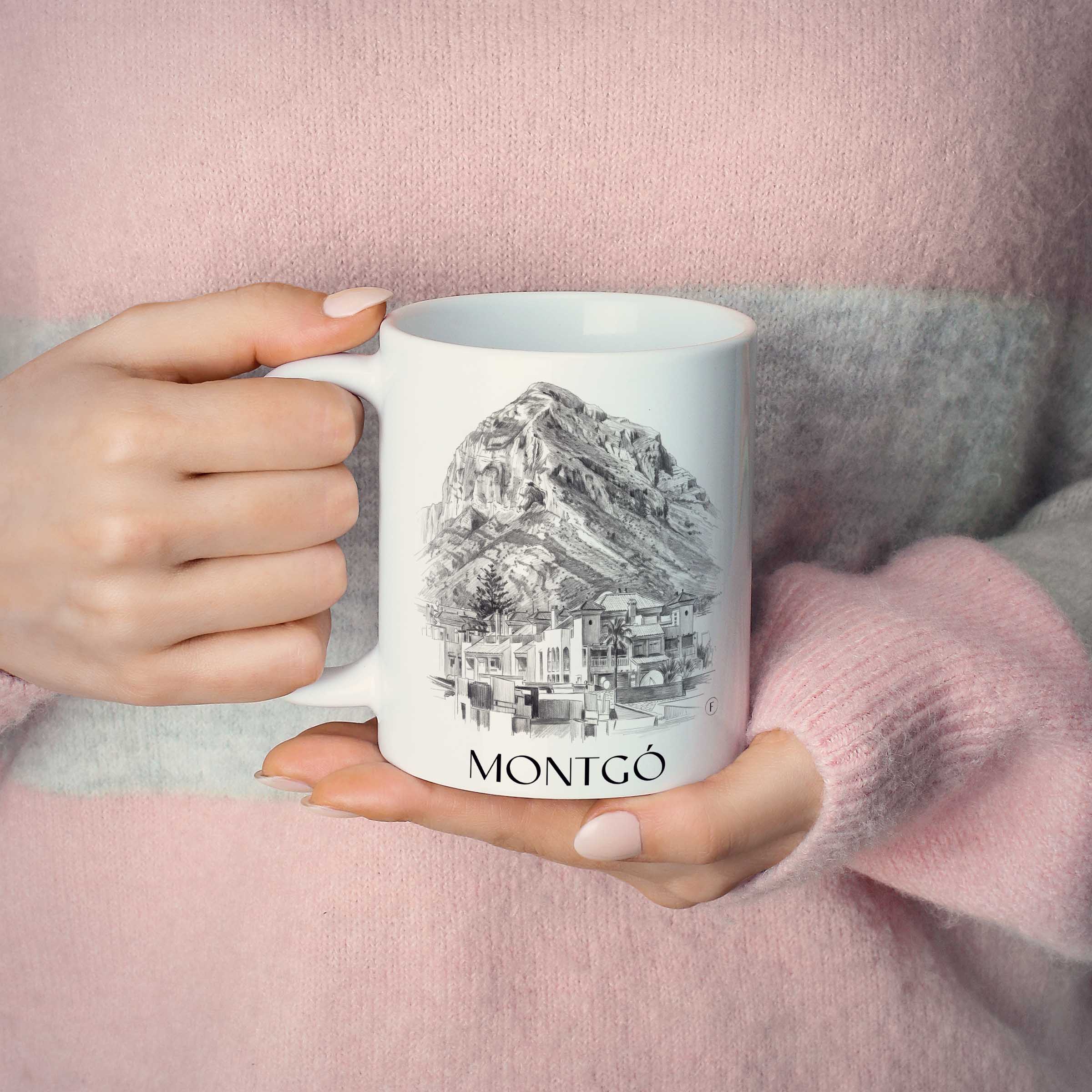 montgó-dénia-spanien-kaffeebecher-bleistift-zeichnung-drawing