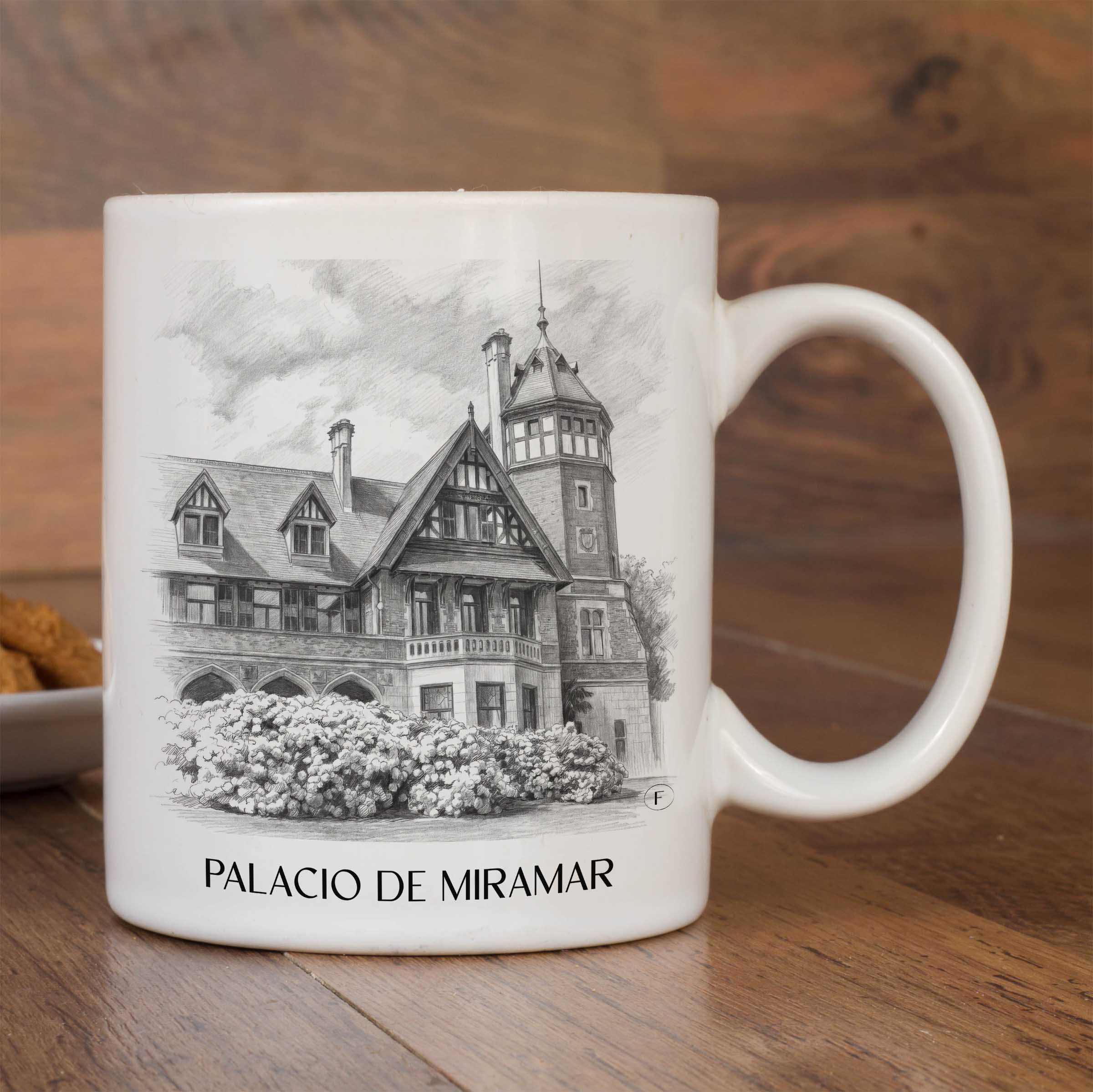 palacio-de-miramar-san-sebastián-spanien-kaffeebecher-bleistift-zeichnung-drawing