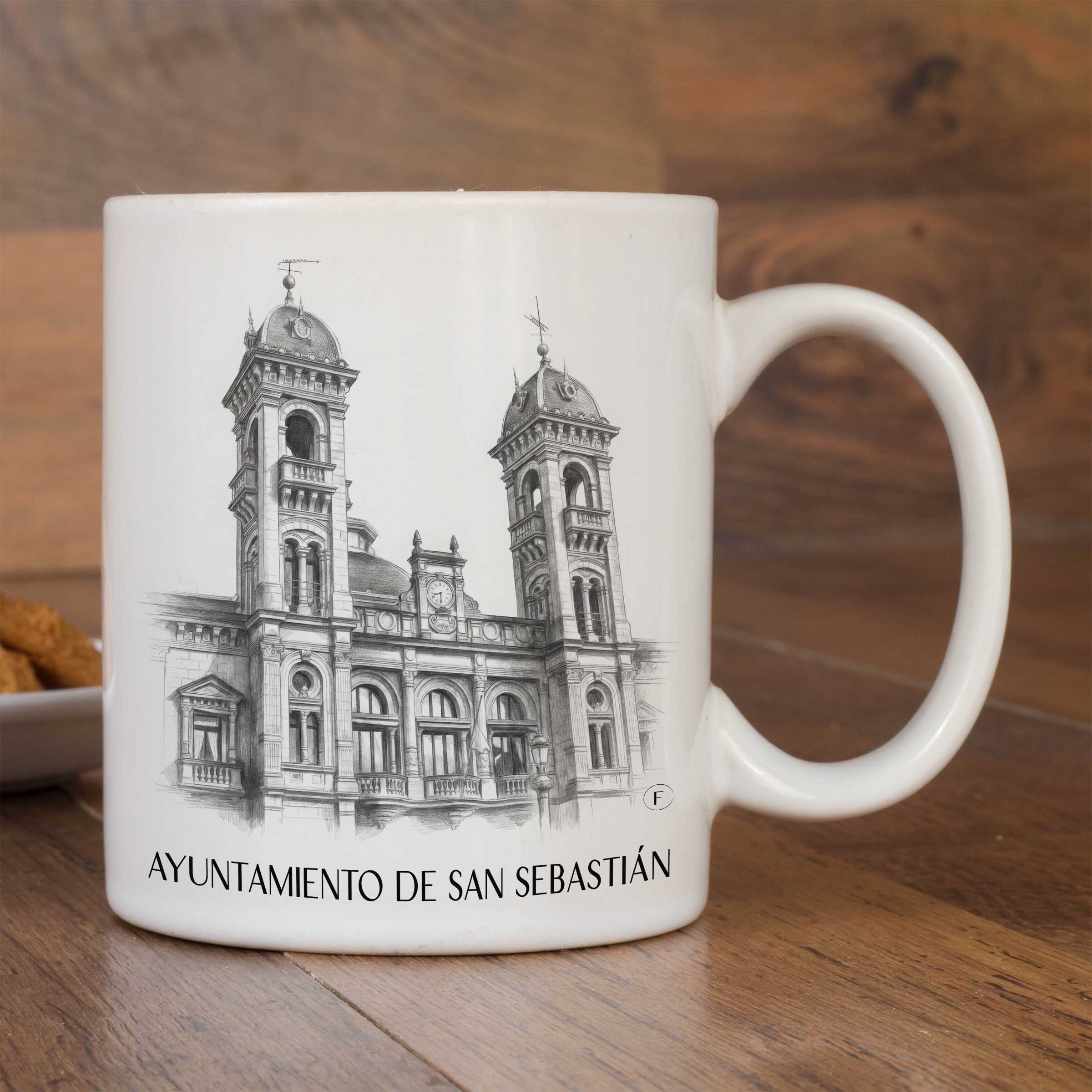 ayuntamiento-de-san-sebastián-spanien-spanien-kaffeebecher-bleistift-zeichnung-drawing