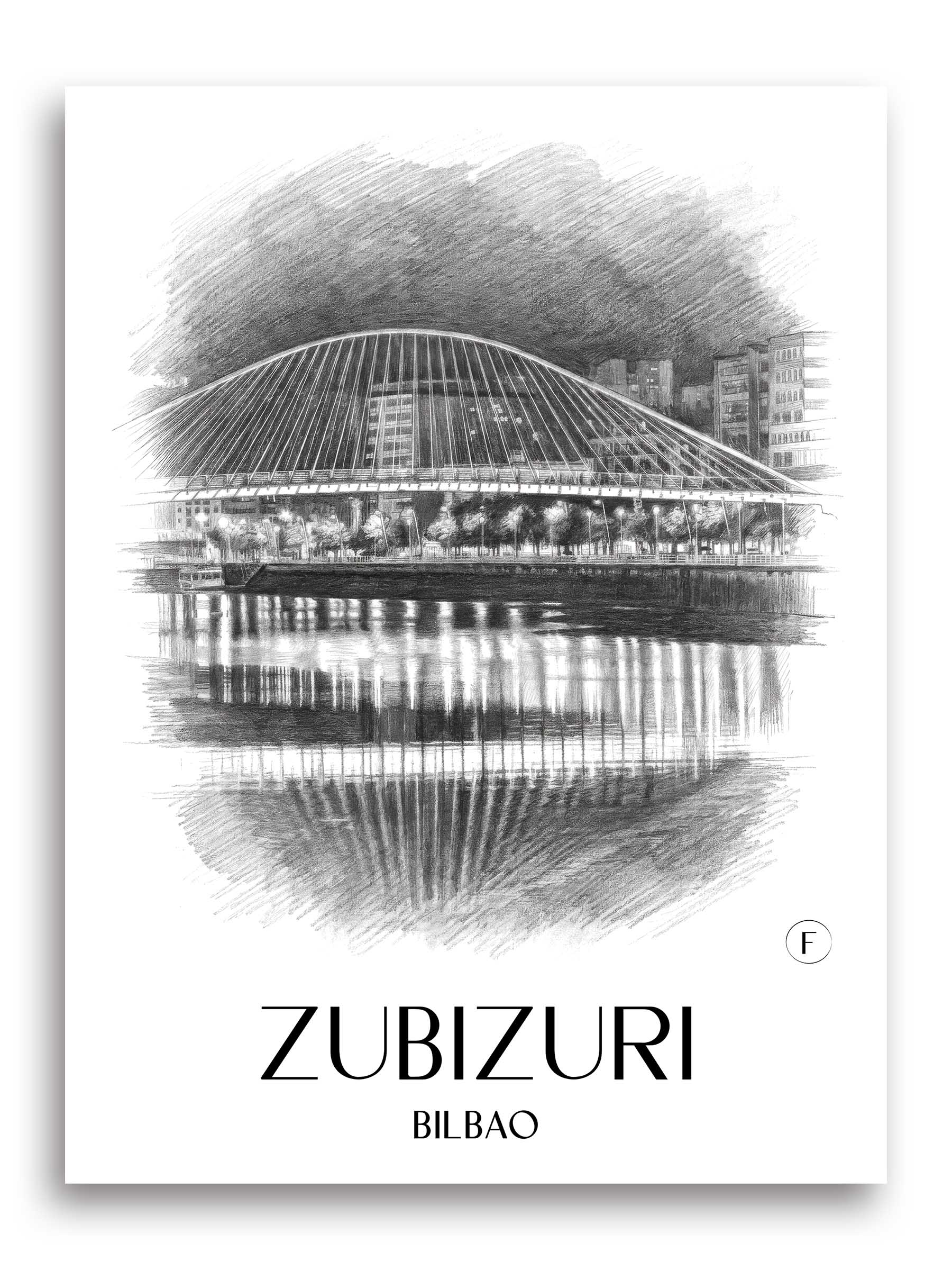 zubizuri-bilbao-spanien-poster-bleistift-zeichnung-drawing