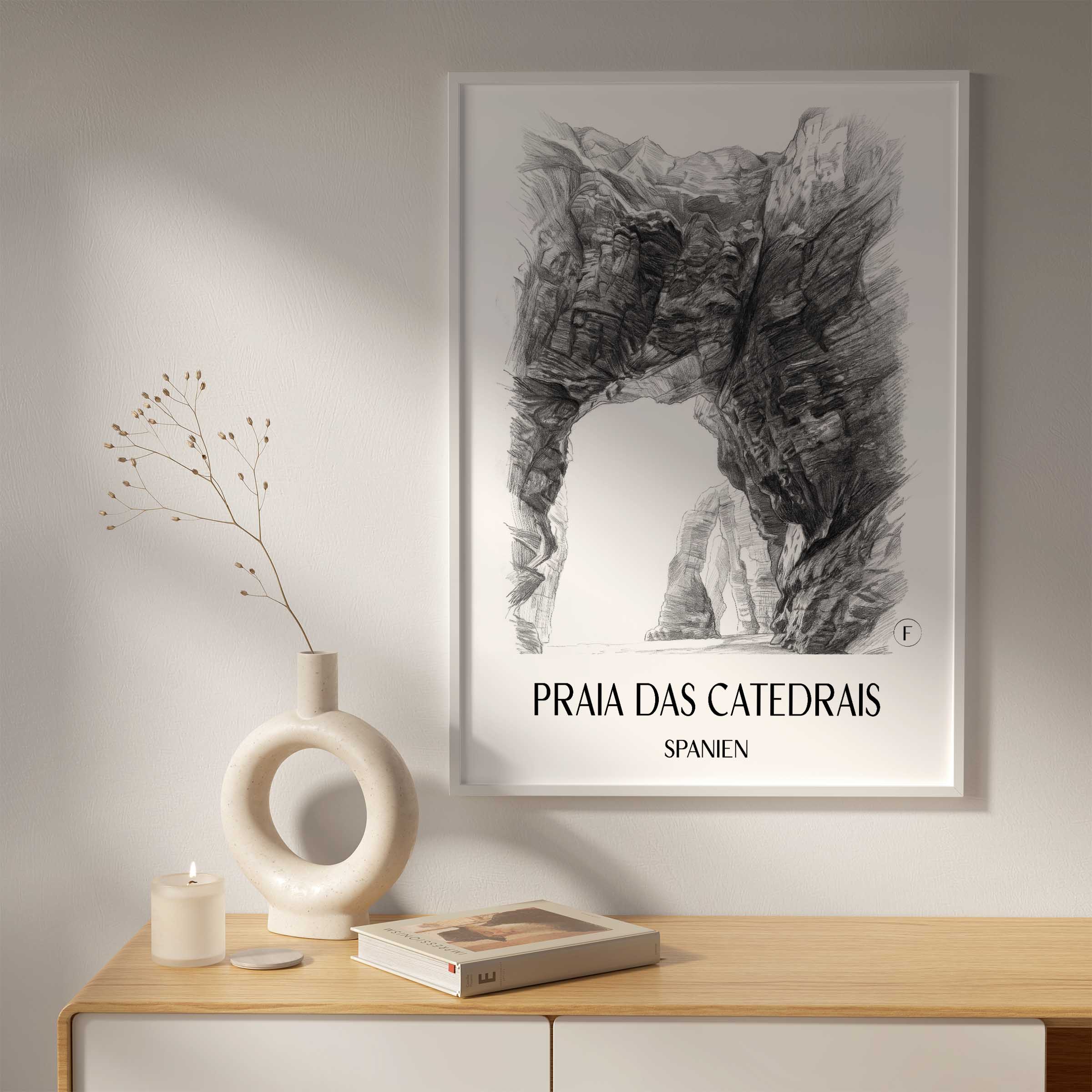 praia-das-catedrais-spanien-spanien-poster-bleistift-zeichnung-drawing