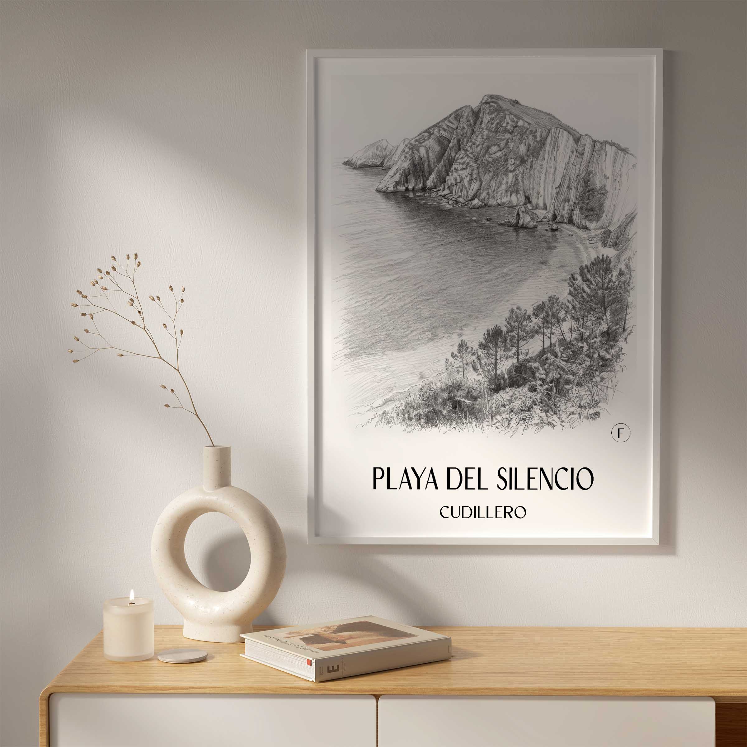 playa-del-silencio-cudillero-spanien-poster-bleistift-zeichnung-drawing