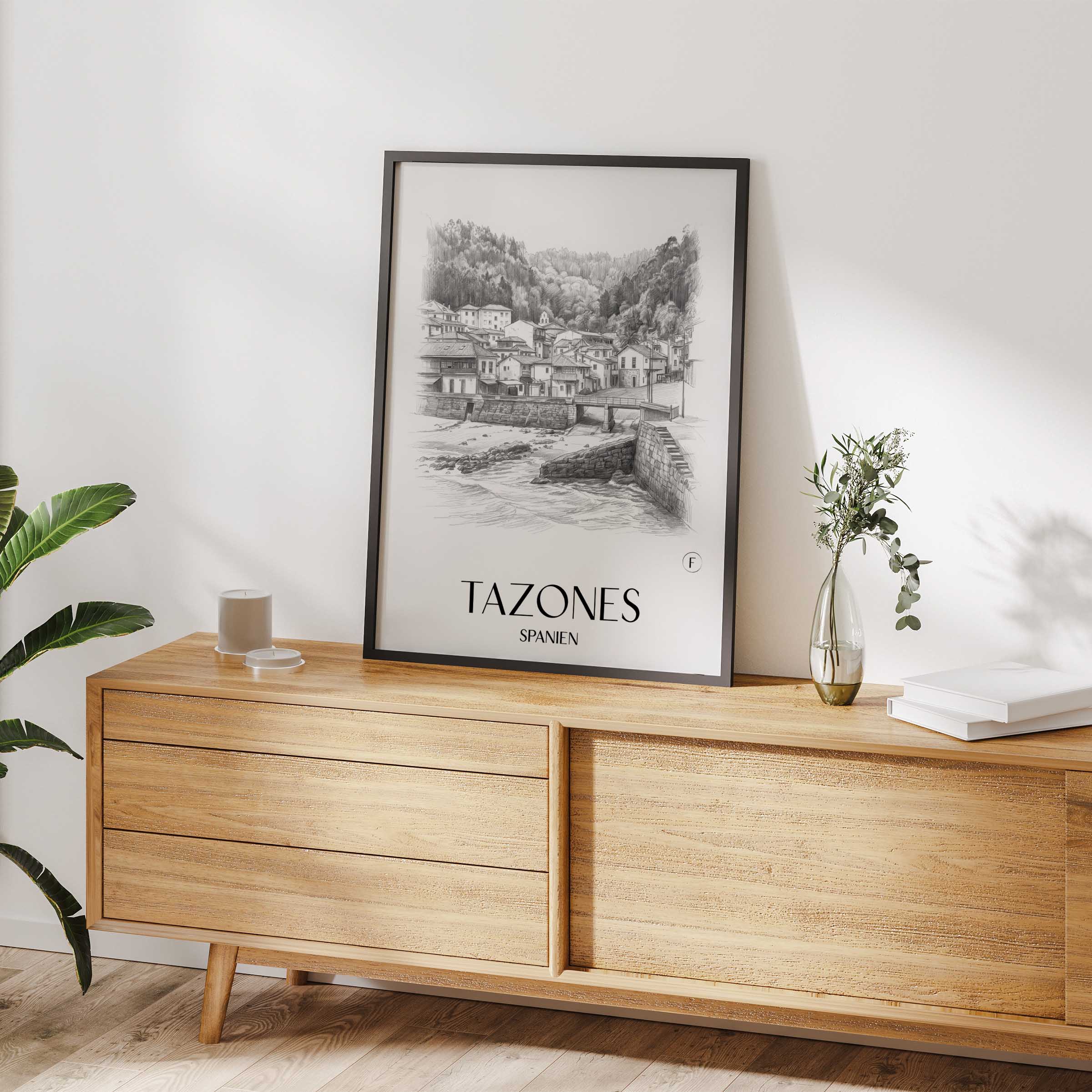 tazones-spanien-spanien-poster-bleistift-zeichnung-drawing