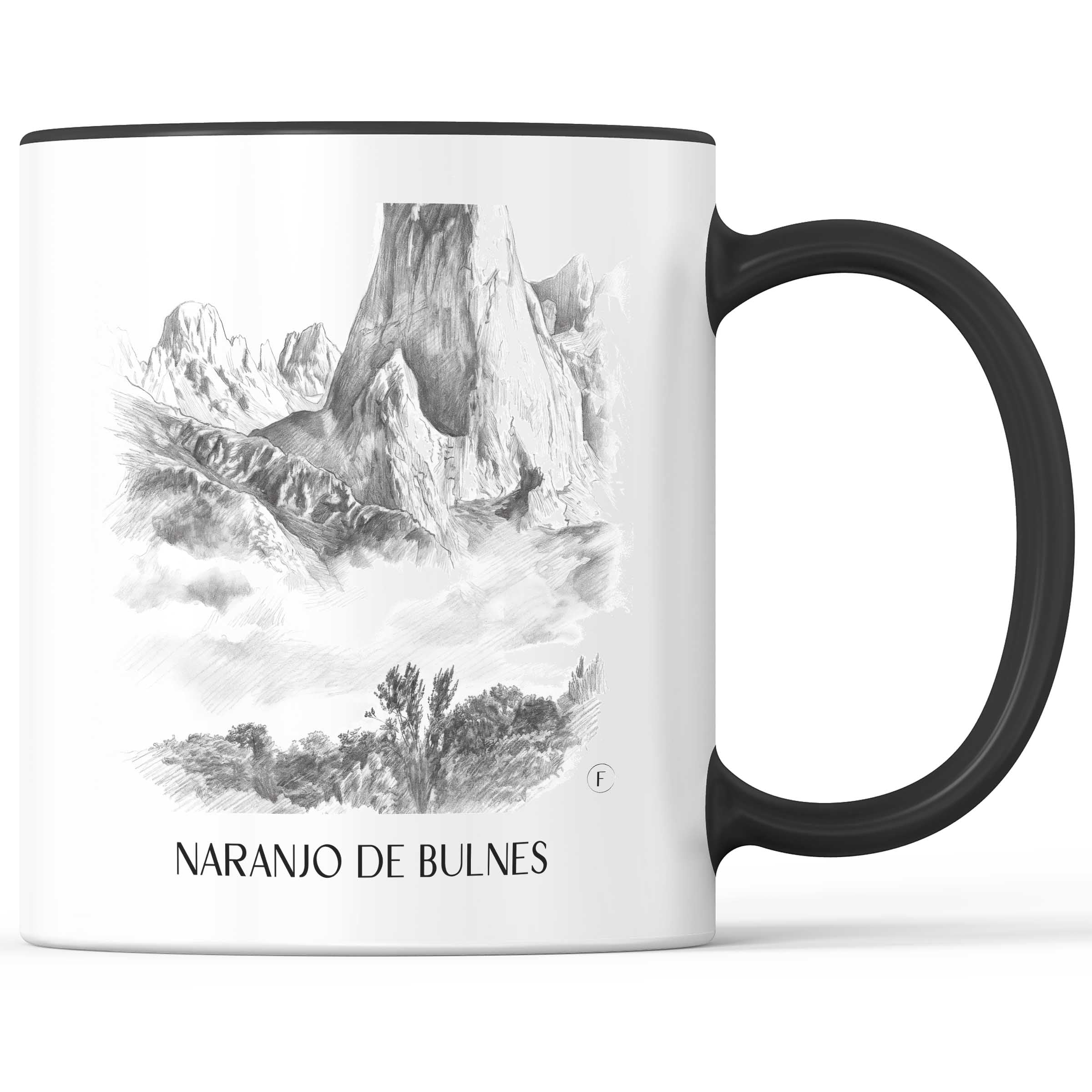Naranjo de Bulnes Kaffeebecher - Spanien - Spanien Becher - Kaffeetasse im Zeichnung Stil