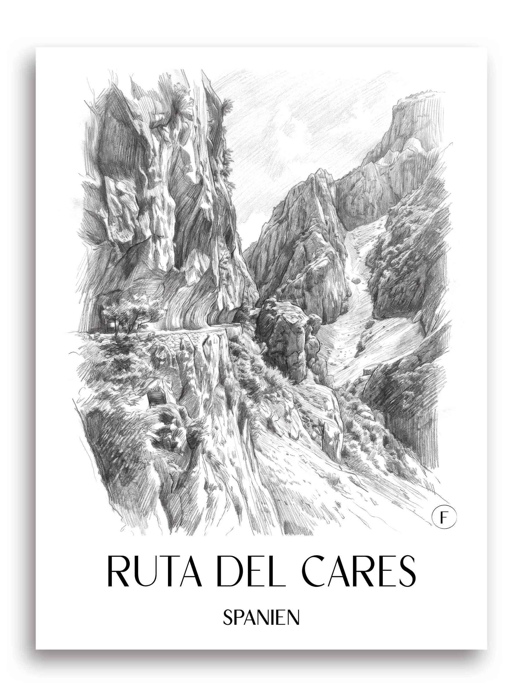 ruta-del-cares-spanien-spanien-poster-bleistift-zeichnung-drawing