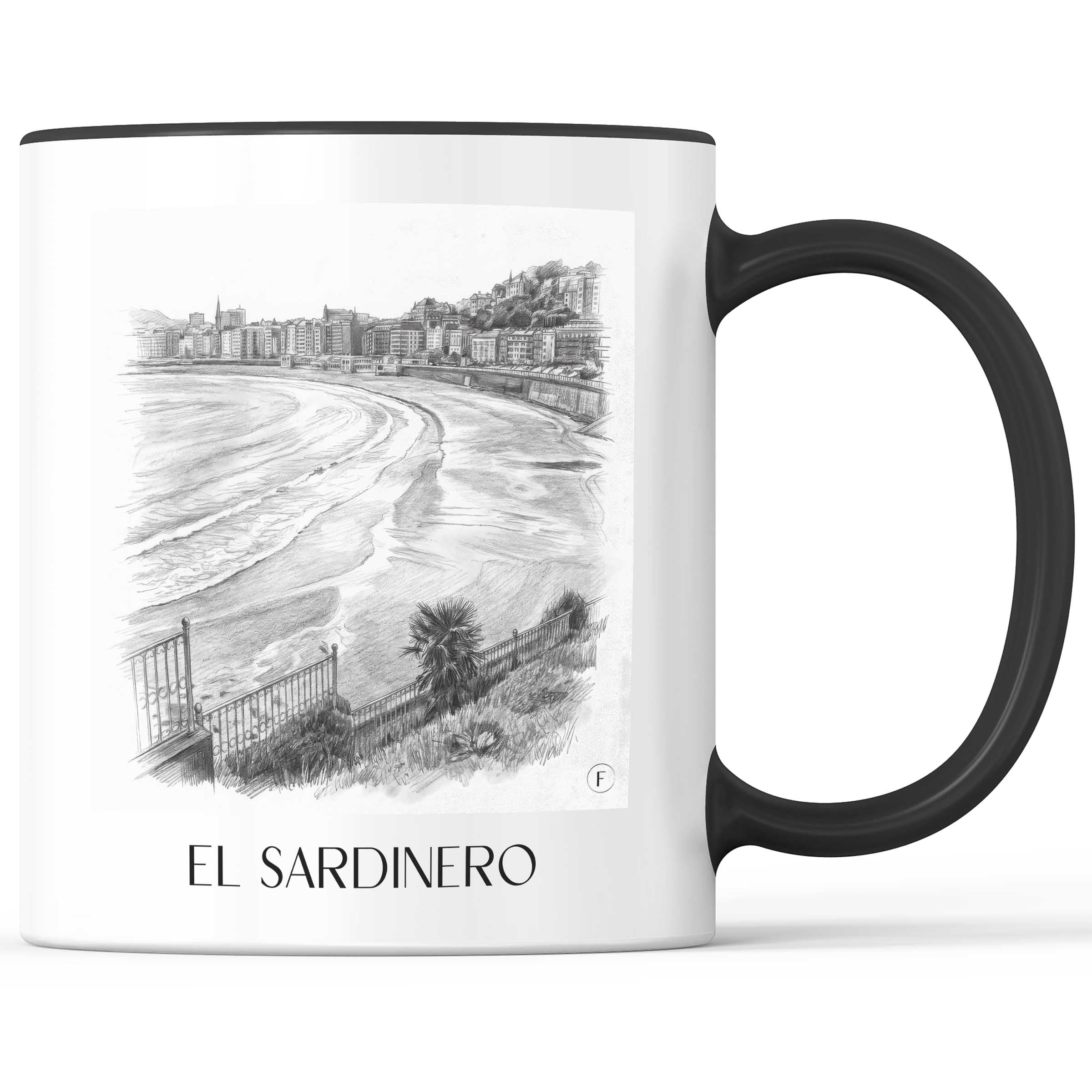el-sardinero-santander-spanien-kaffeebecher-bleistift-zeichnung-drawing