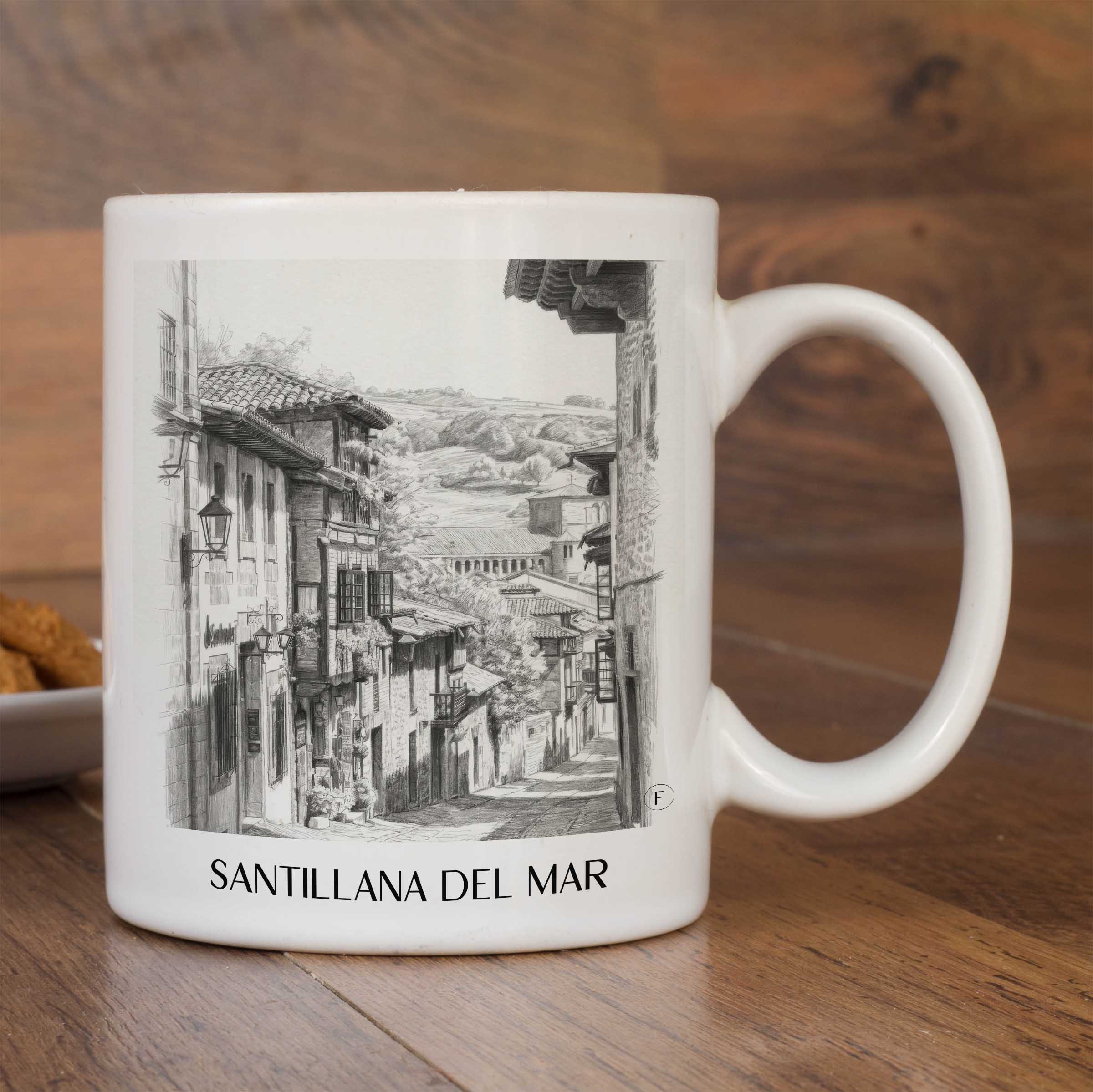 santillana-del-mar-spanien-spanien-kaffeebecher-bleistift-zeichnung-drawing
