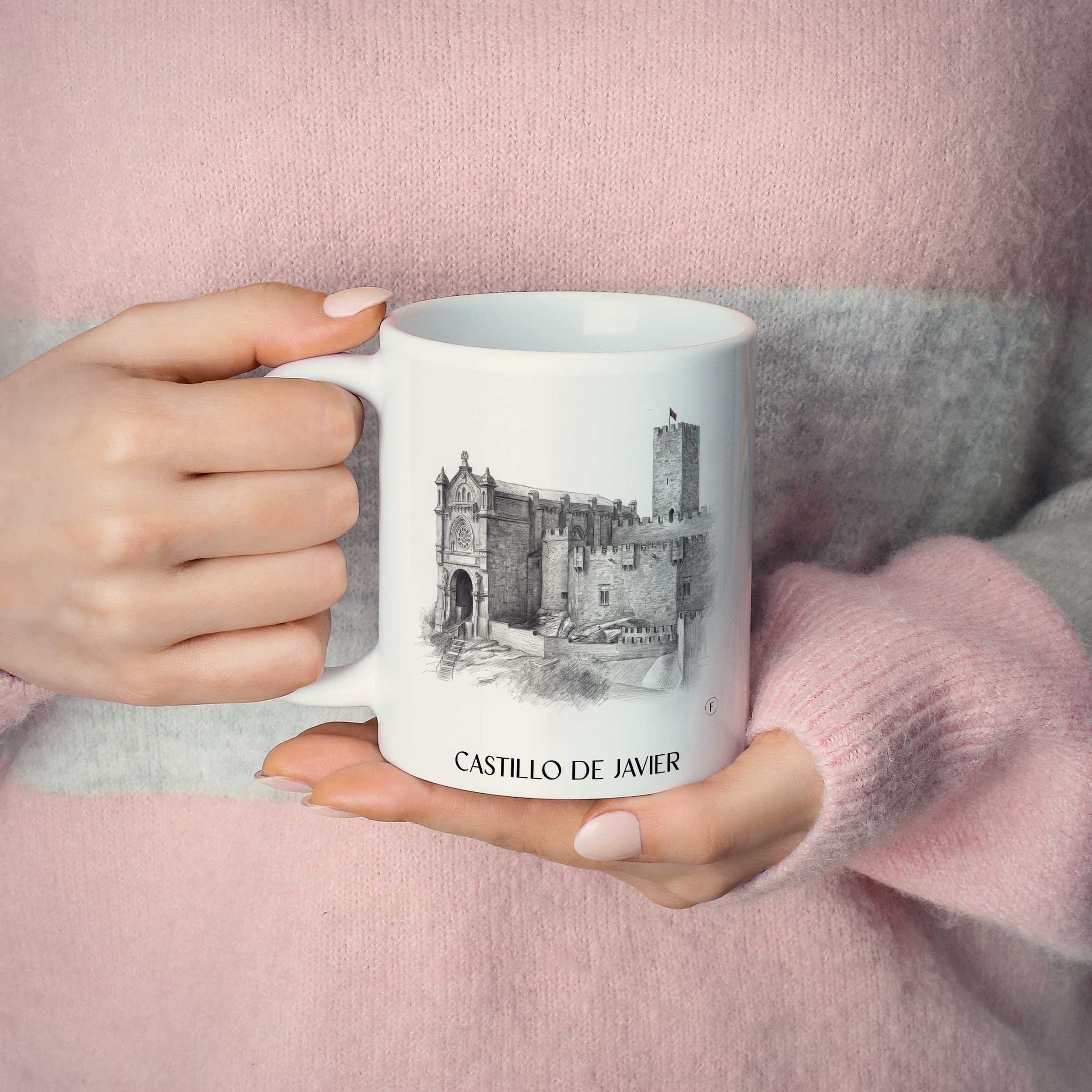 castillo-de-javier-spanien-spanien-kaffeebecher-bleistift-zeichnung-drawing