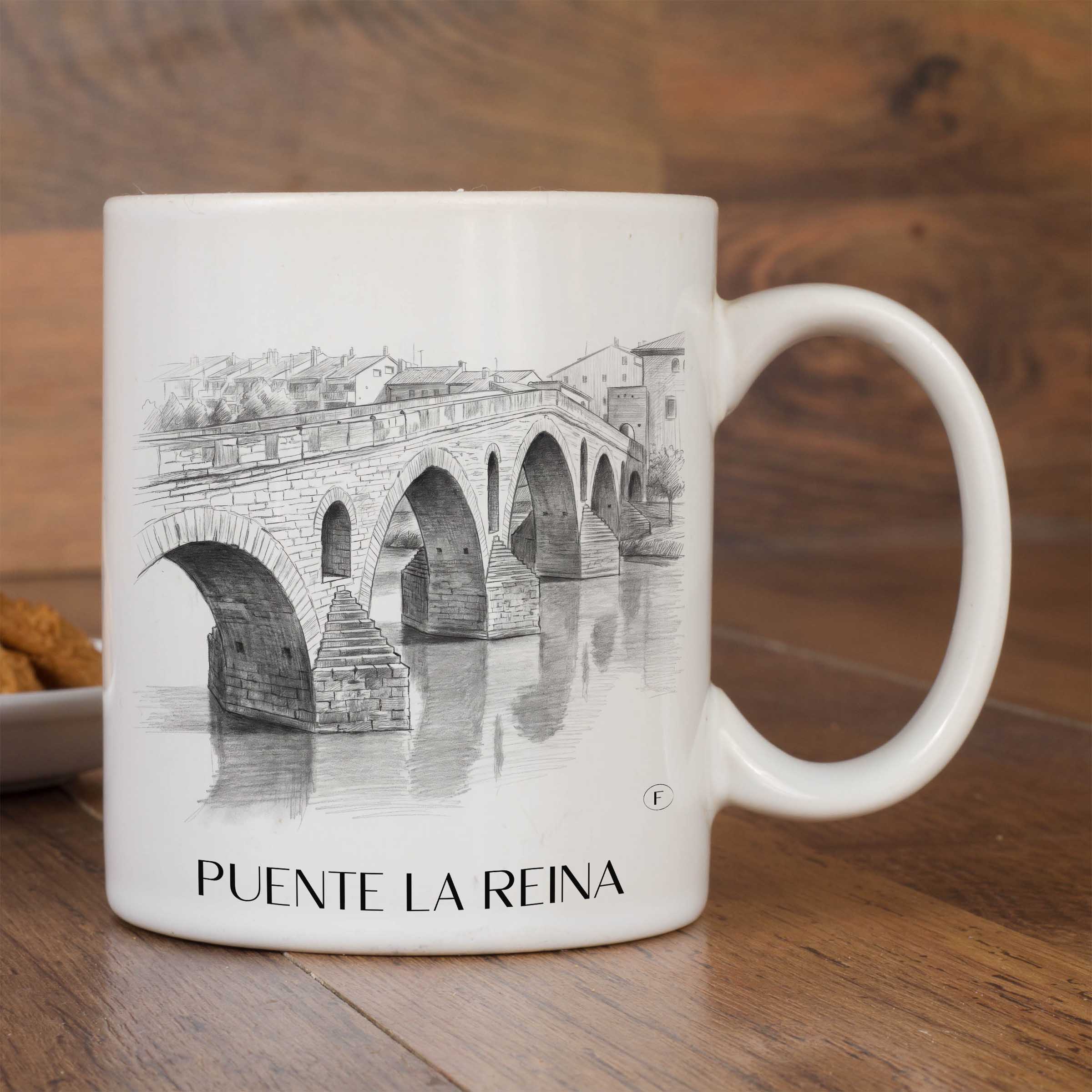 puente-la-reina-spanien-spanien-kaffeebecher-bleistift-zeichnung-drawing