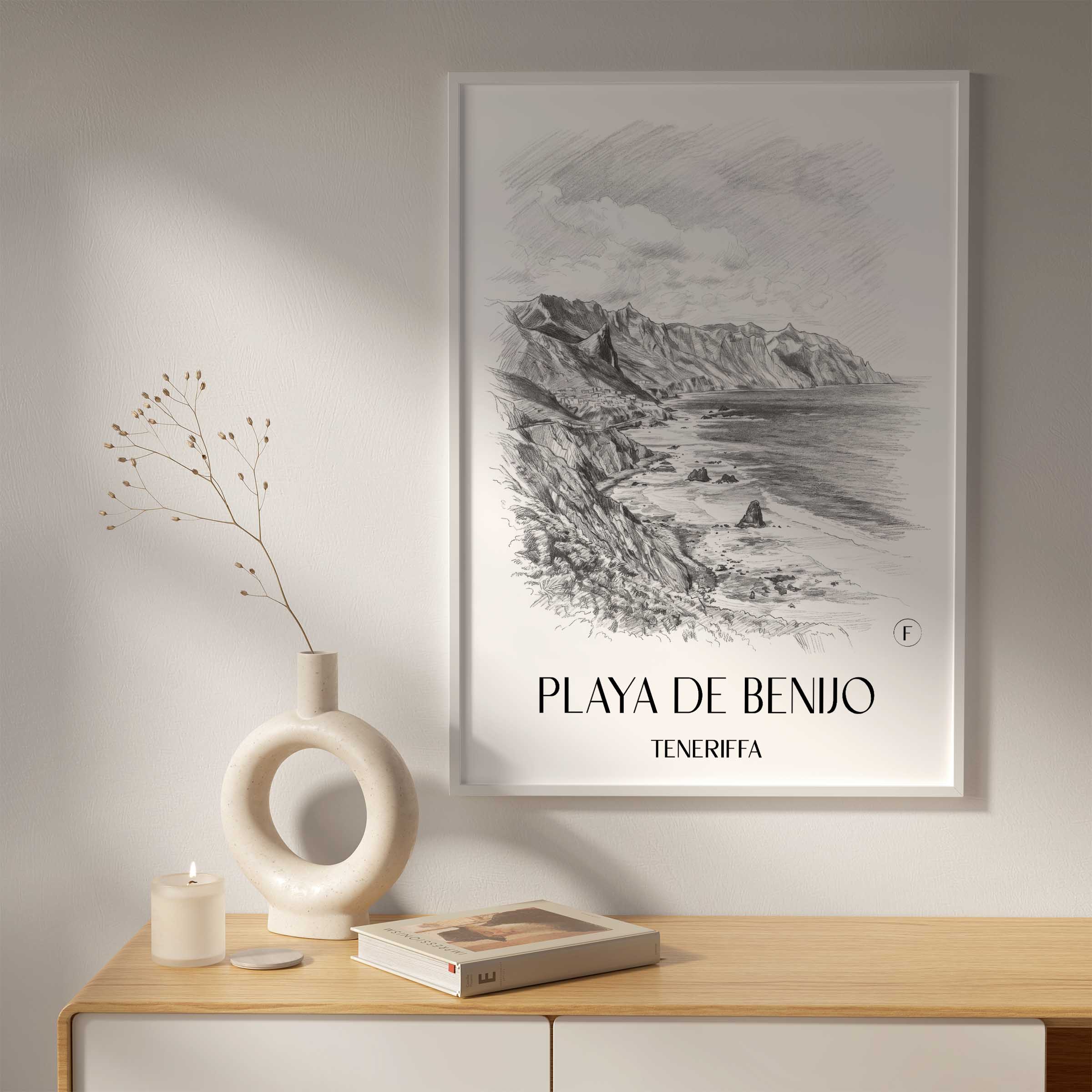 playa-de-benijo-teneriffa-spanien-poster-bleistift-zeichnung-drawing