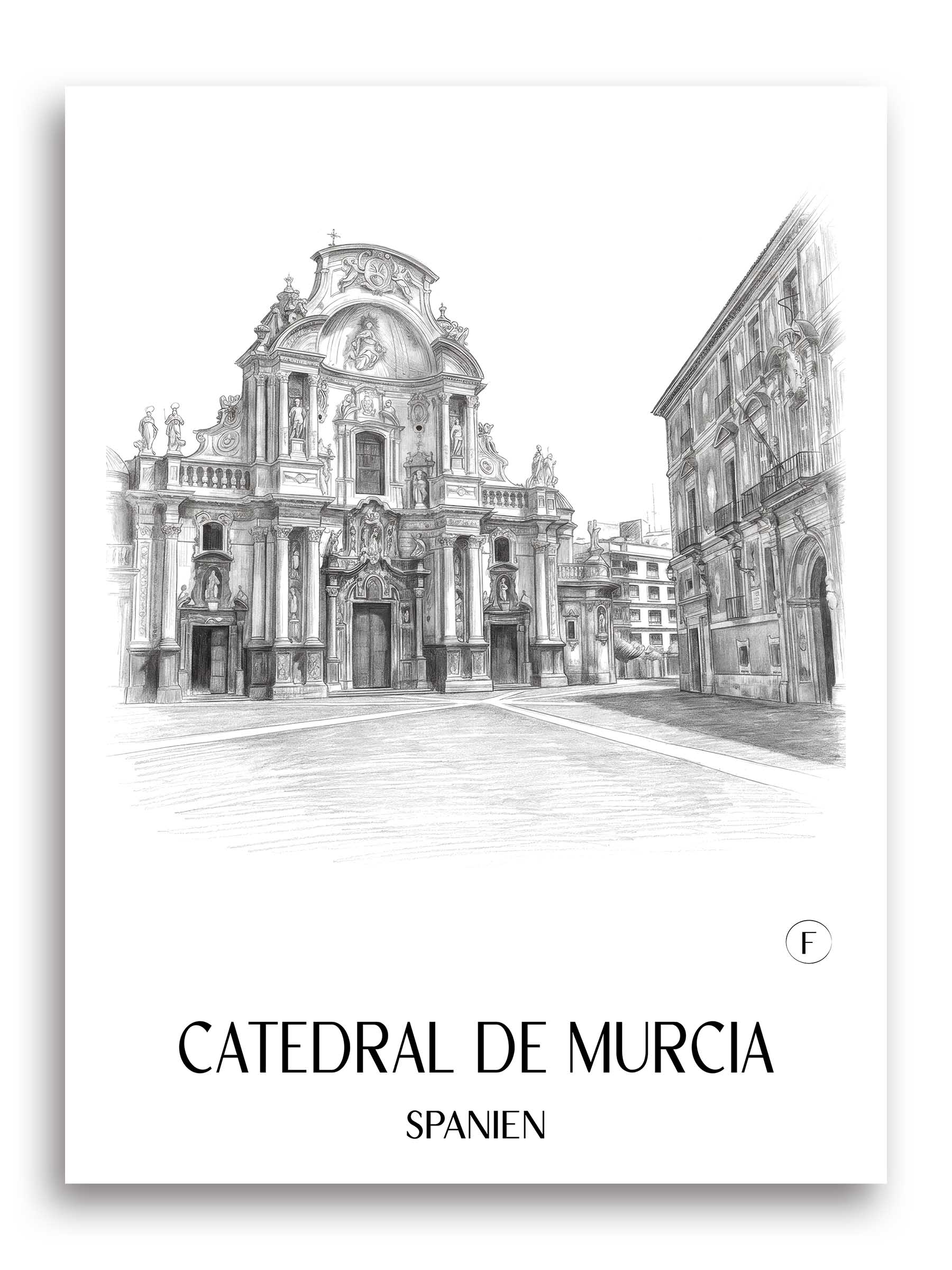 catedral-de-murcia-spanien-spanien-poster-bleistift-zeichnung-drawing