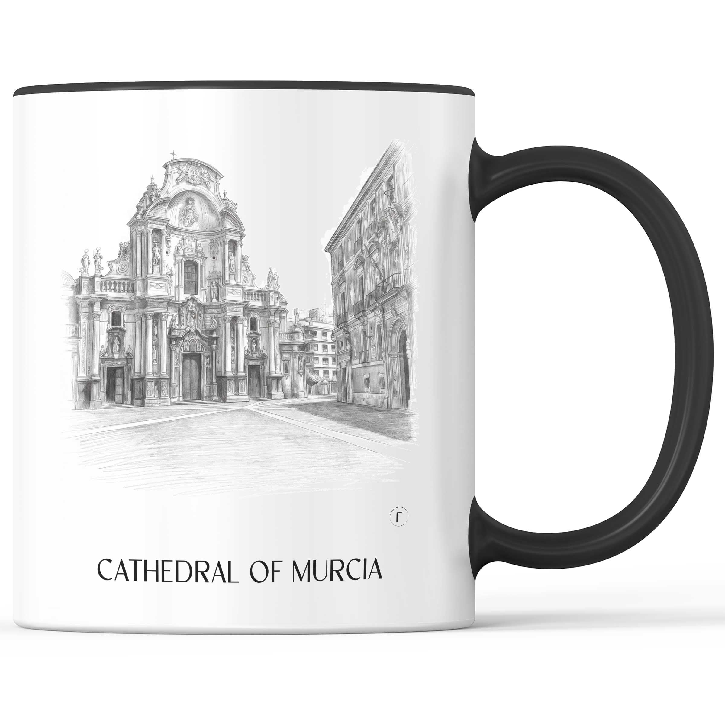 Catedral de Murcia Kaffeebecher - Spanien - Spanien Becher - Kaffeetasse im Zeichnung Stil