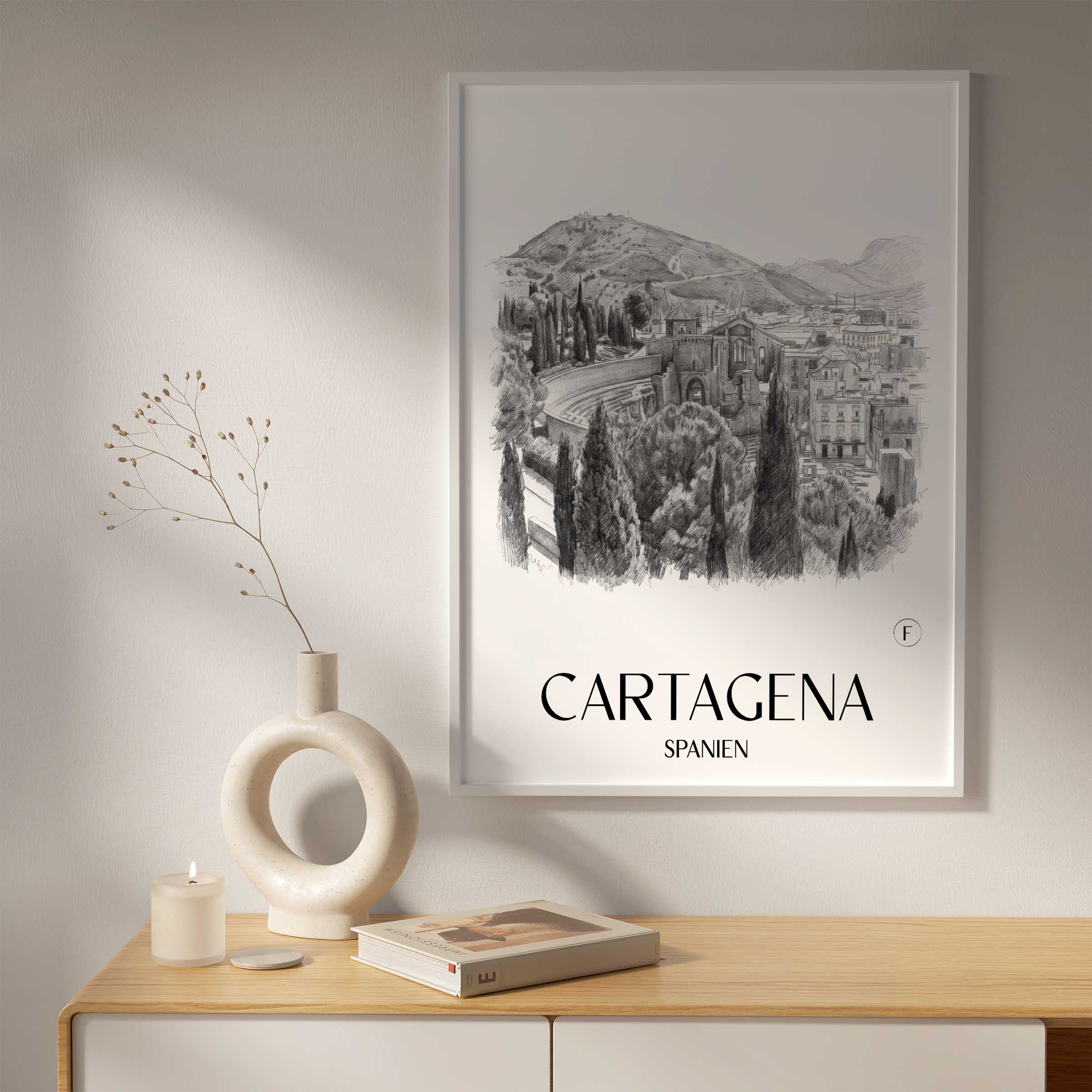 cartagena-spanien-spanien-poster-bleistift-zeichnung-drawing