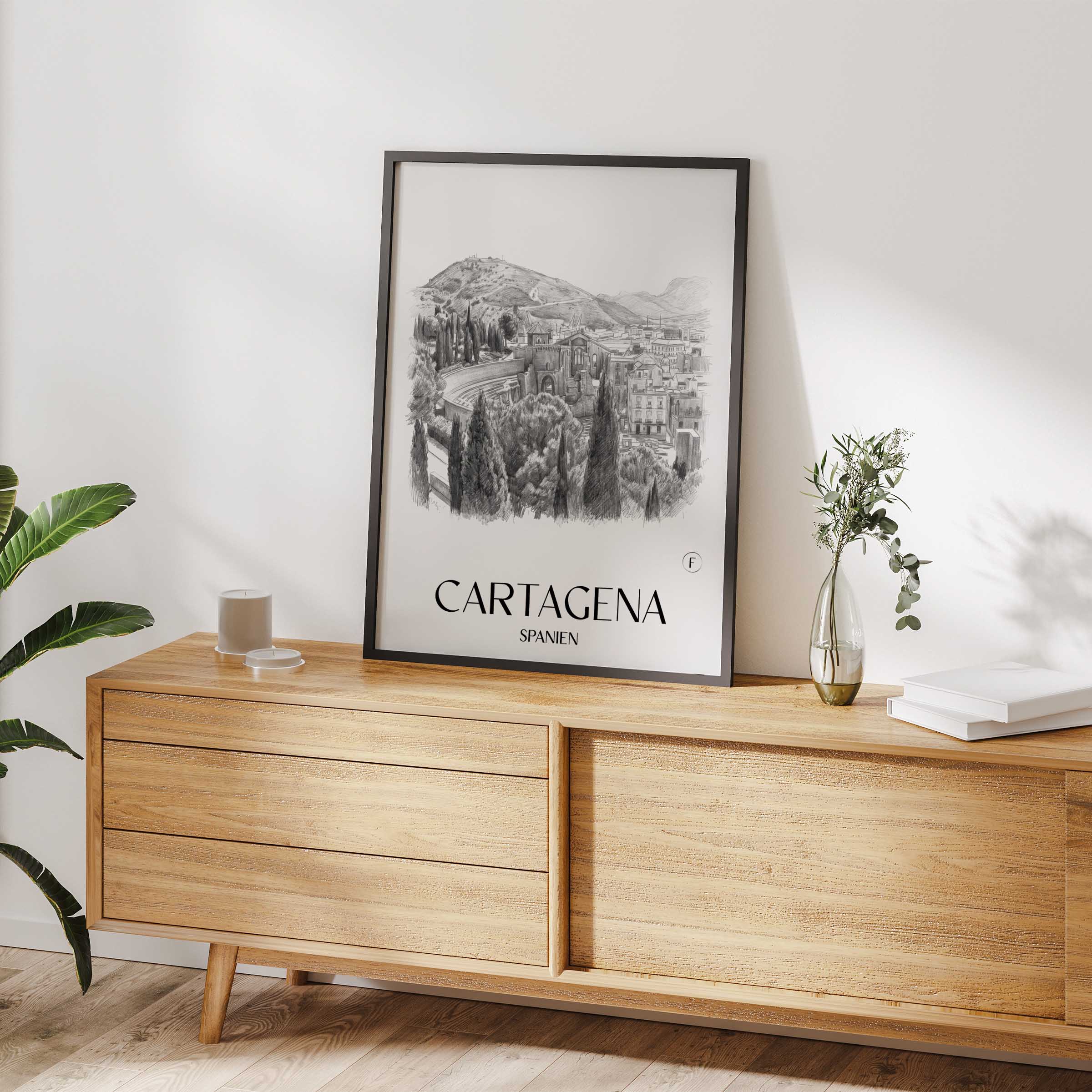 cartagena-spanien-spanien-poster-bleistift-zeichnung-drawing