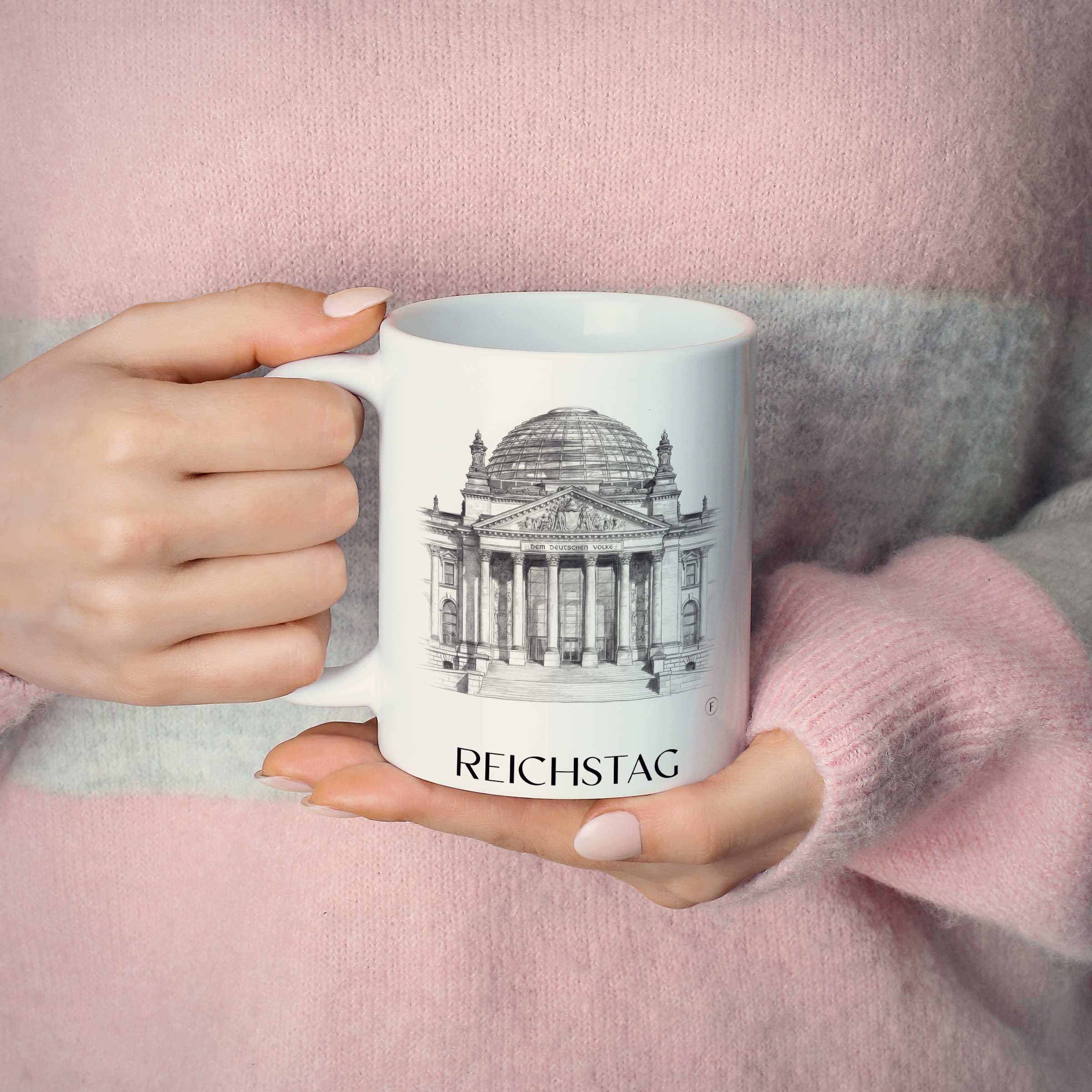 reichstag-berlin-deutschland-kaffeebecher-bleistift-zeichnung-drawing