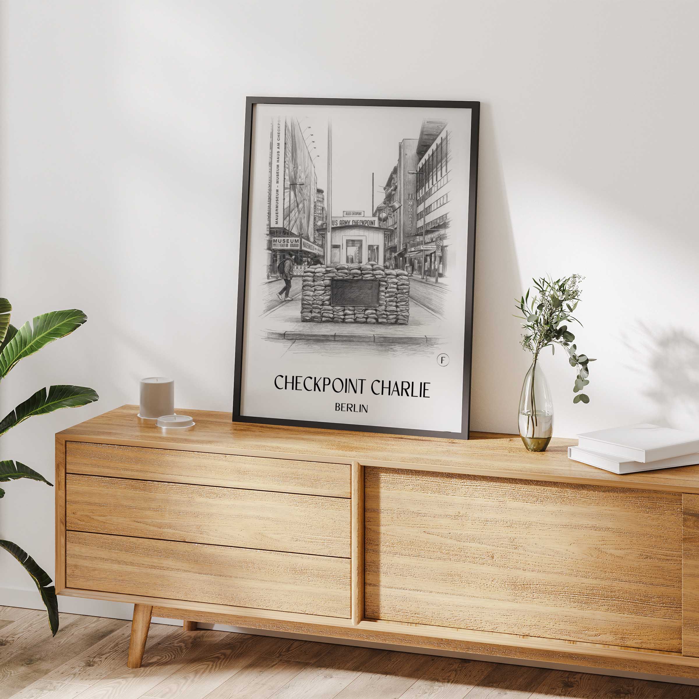 checkpoint-charlie-berlin-deutschland-poster-bleistift-zeichnung-drawing