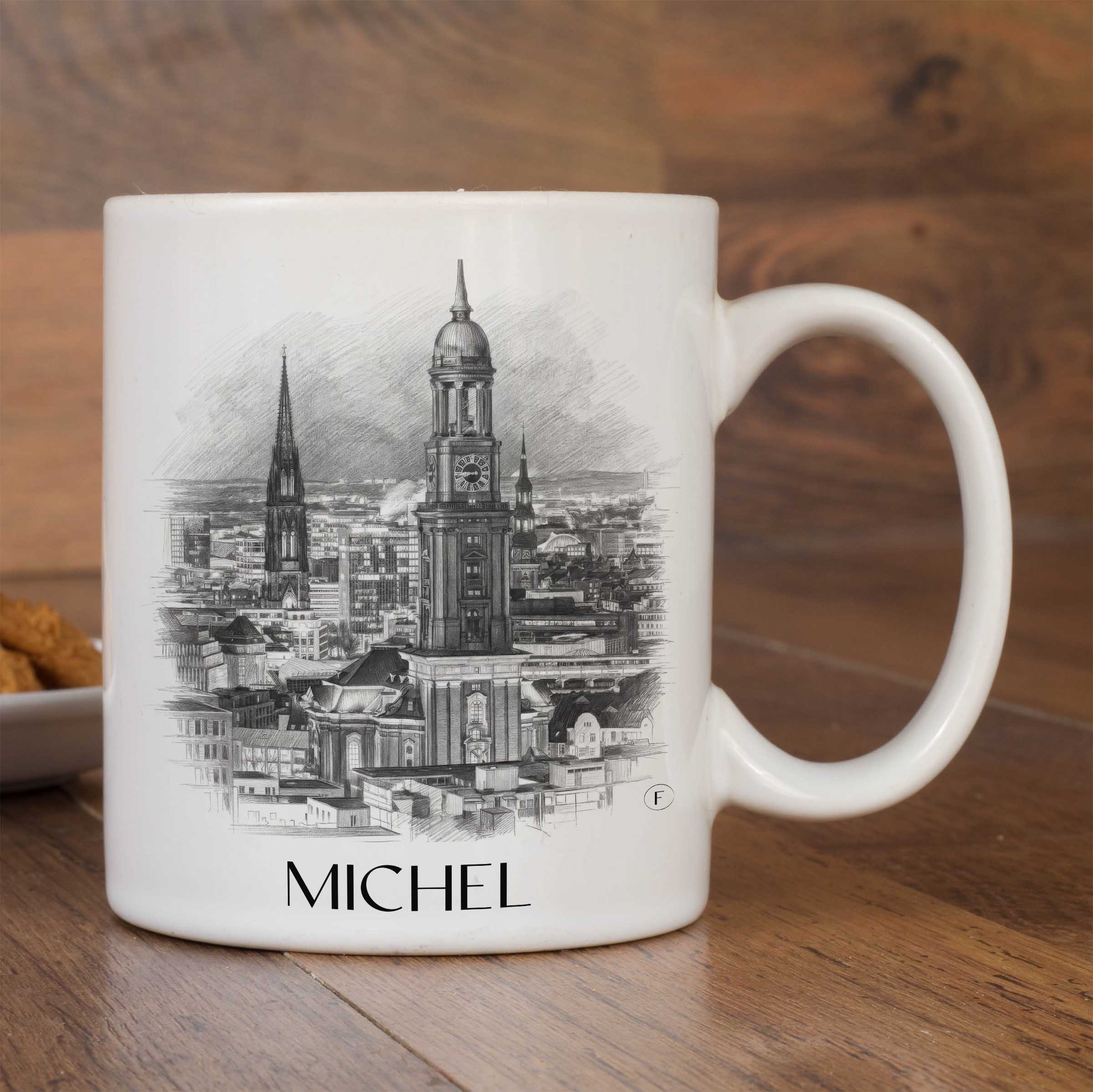 michel-hamburg-deutschland-kaffeebecher-bleistift-zeichnung-drawing