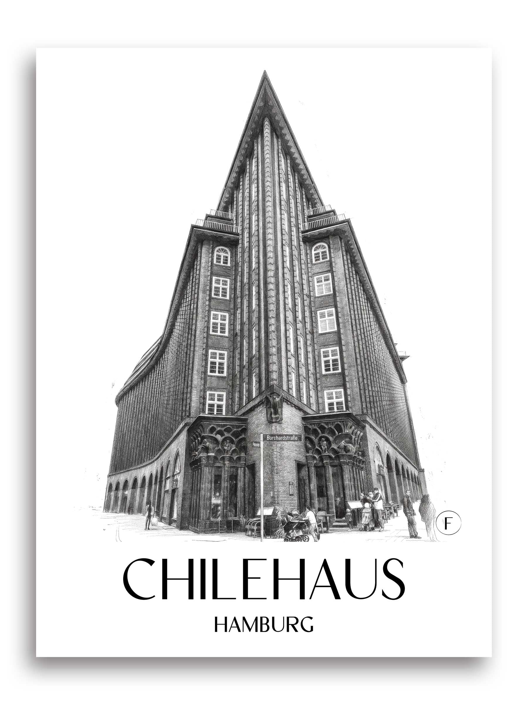 chilehaus-hamburg-deutschland-poster-bleistift-zeichnung-drawing