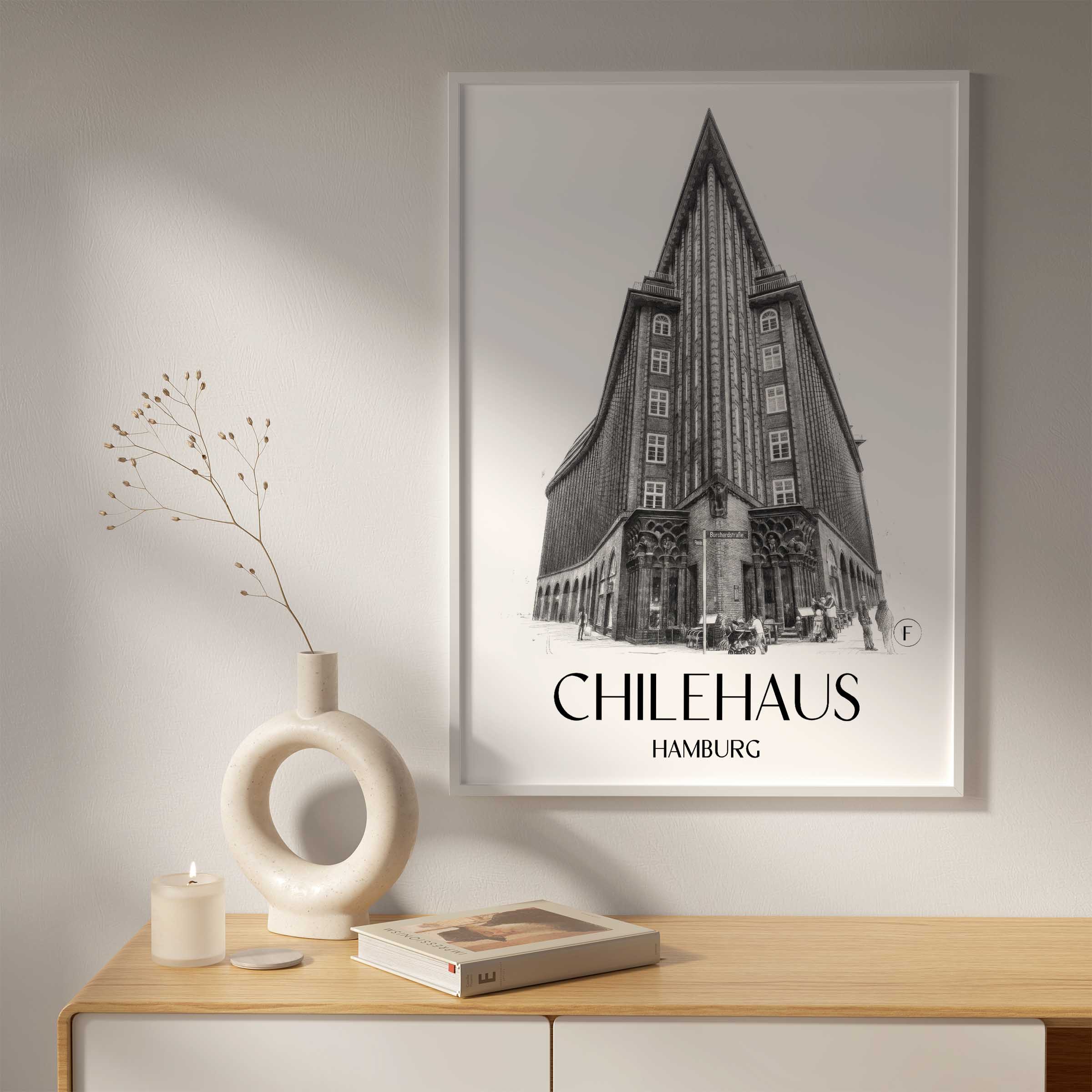 chilehaus-hamburg-deutschland-poster-bleistift-zeichnung-drawing