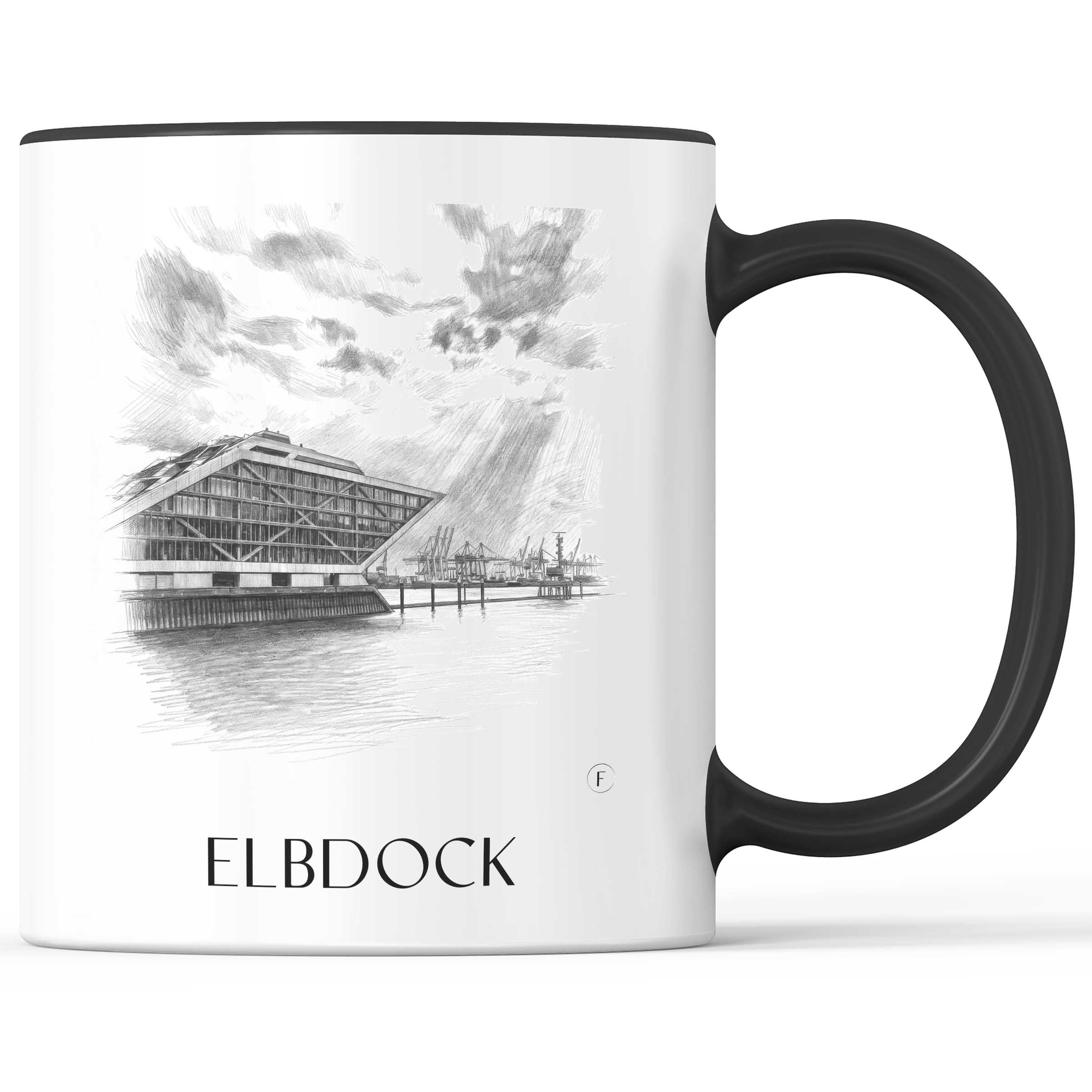 elbdock-hamburg-deutschland-kaffeebecher-bleistift-zeichnung-drawing