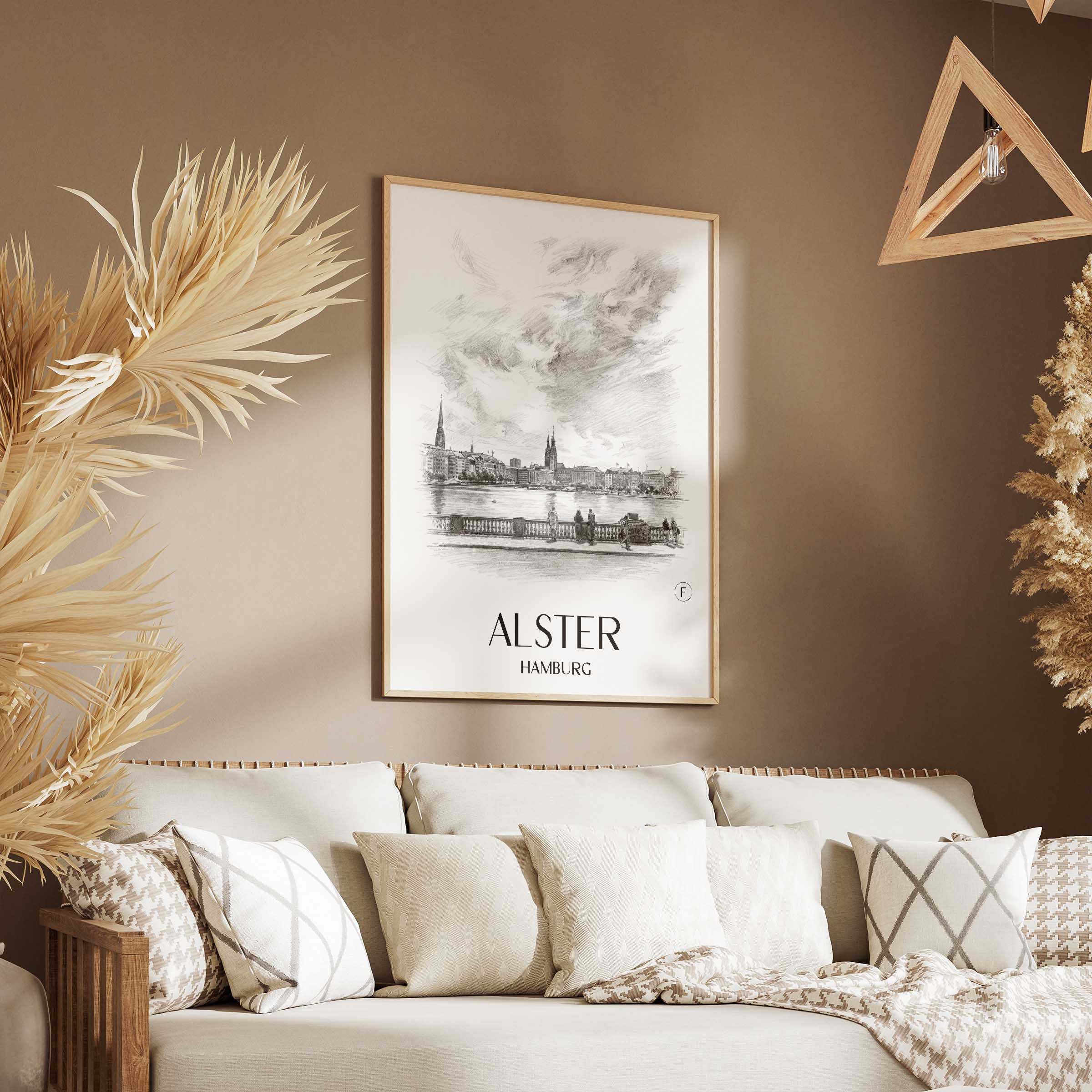 alster-hamburg-deutschland-poster-bleistift-zeichnung-drawing