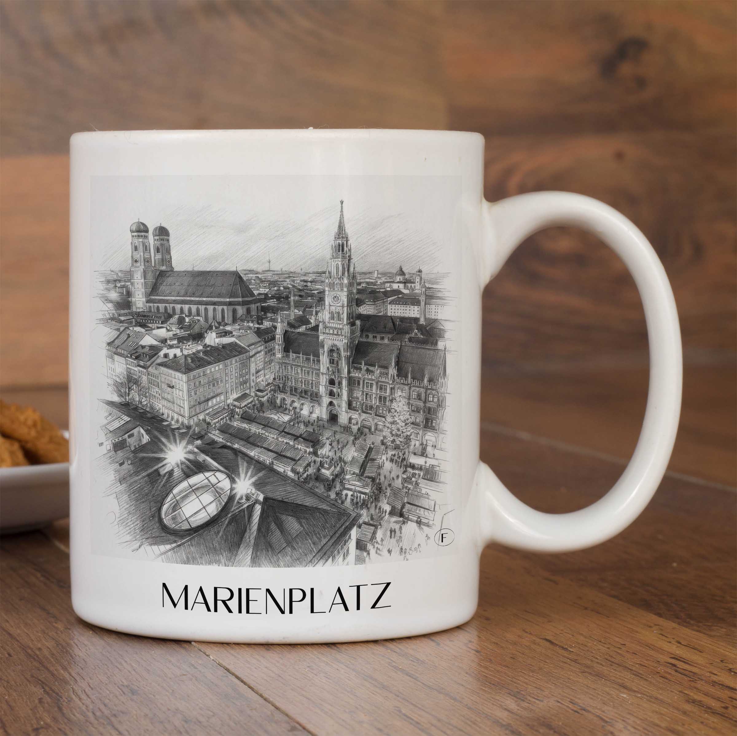 marienplatz-münchen-deutschland-kaffeebecher-bleistift-zeichnung-drawing