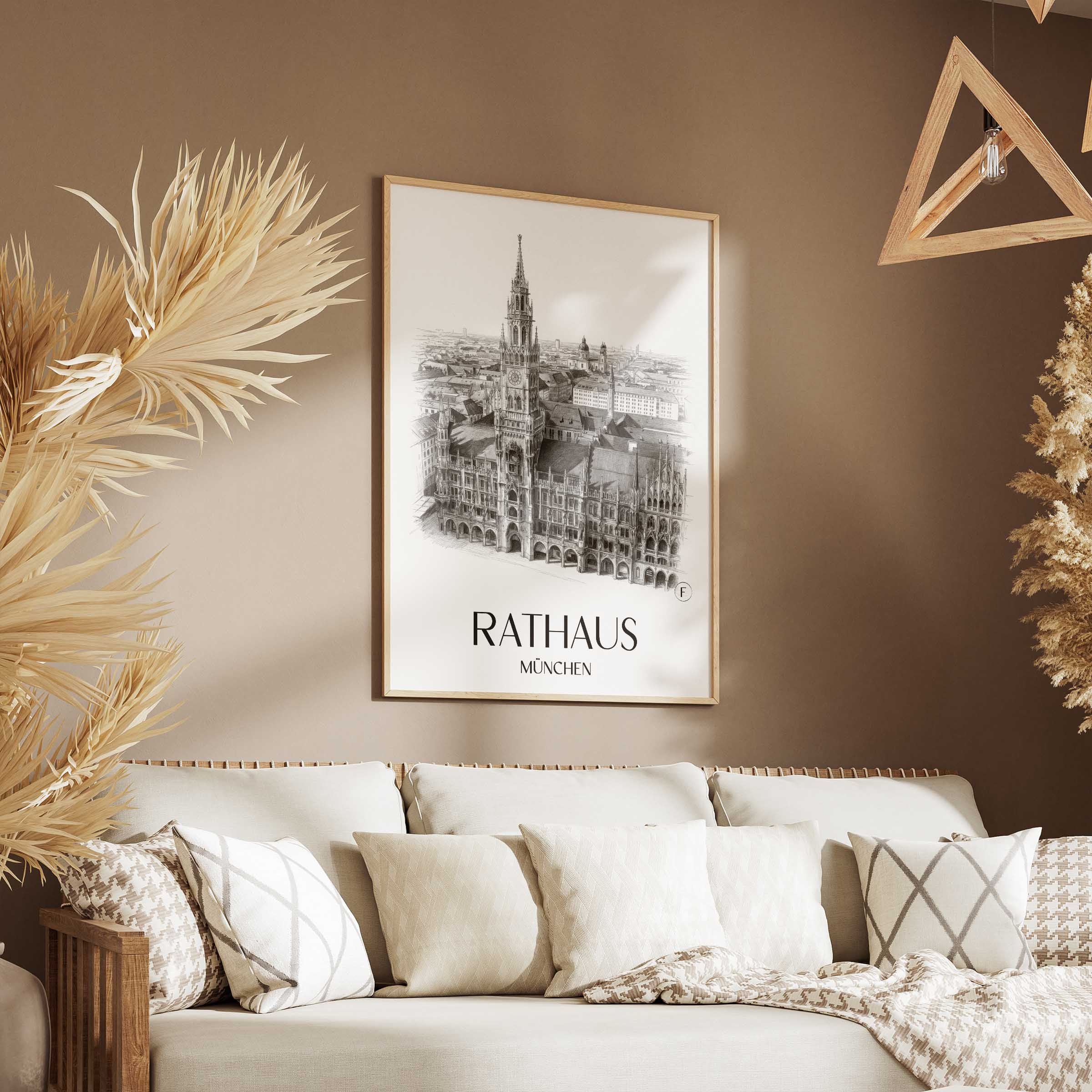 rathaus-münchen-deutschland-poster-bleistift-zeichnung-drawing