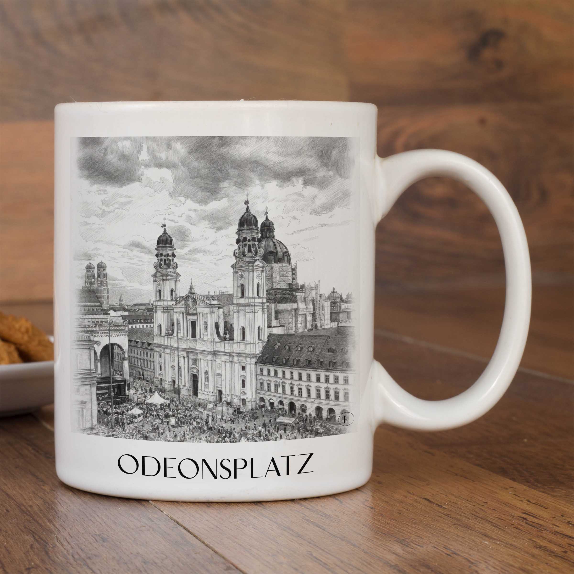 odeonsplatz-münchen-deutschland-kaffeebecher-bleistift-zeichnung-drawing