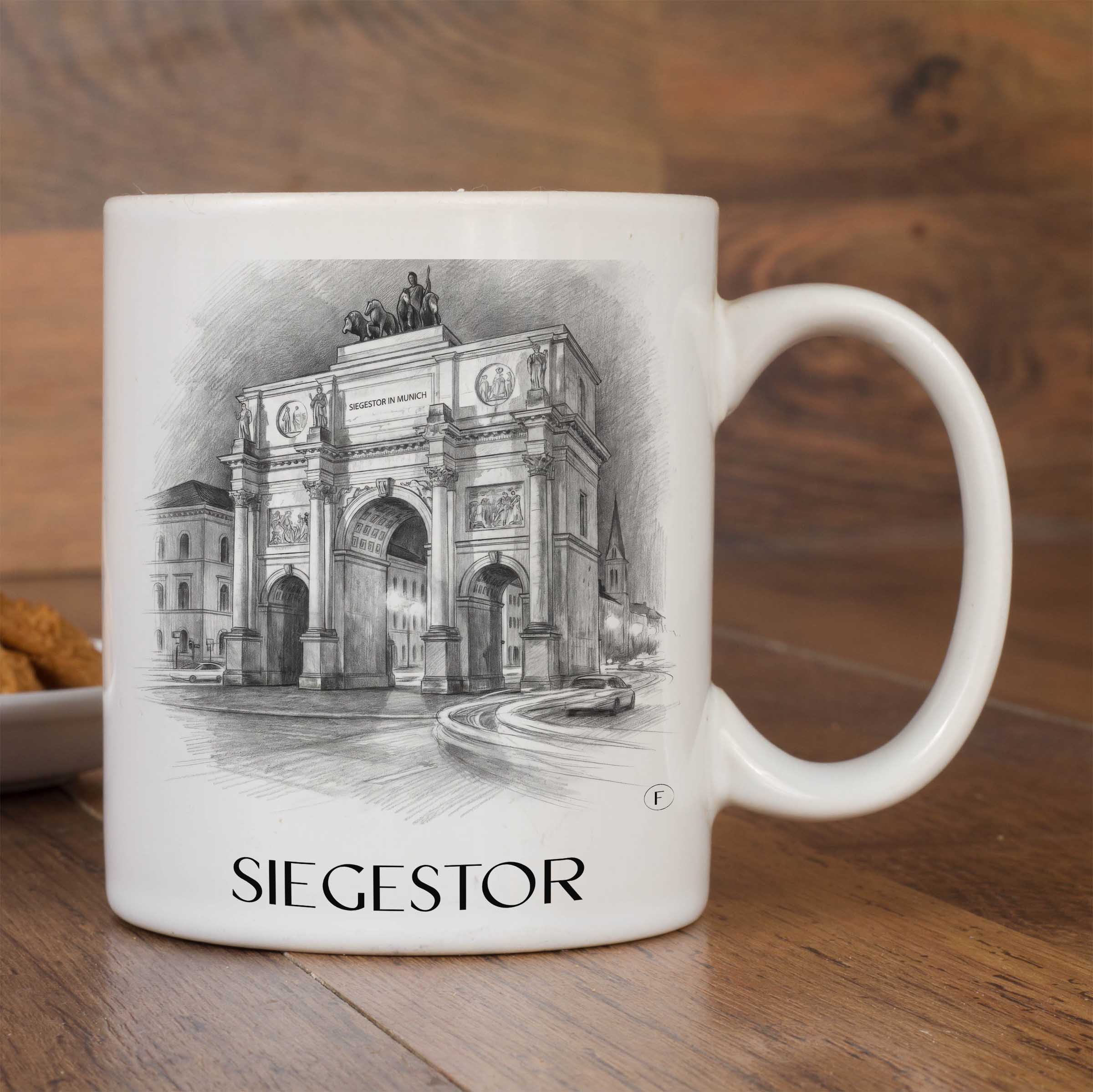 siegestor-münchen-deutschland-kaffeebecher-bleistift-zeichnung-drawing
