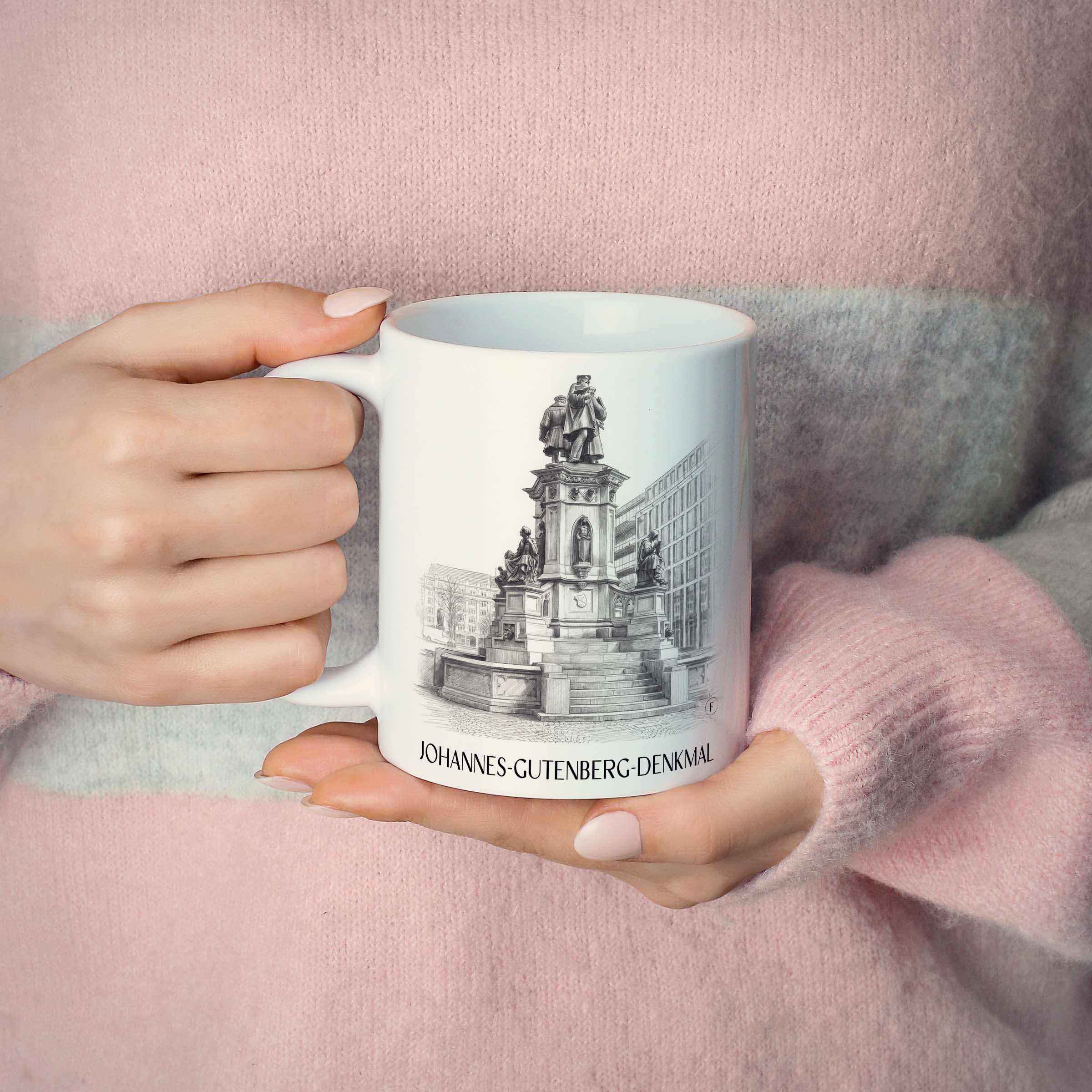 johannes-gutenberg-denkmal-frankfurt--deutschland-kaffeebecher-bleistift-zeichnung-drawing