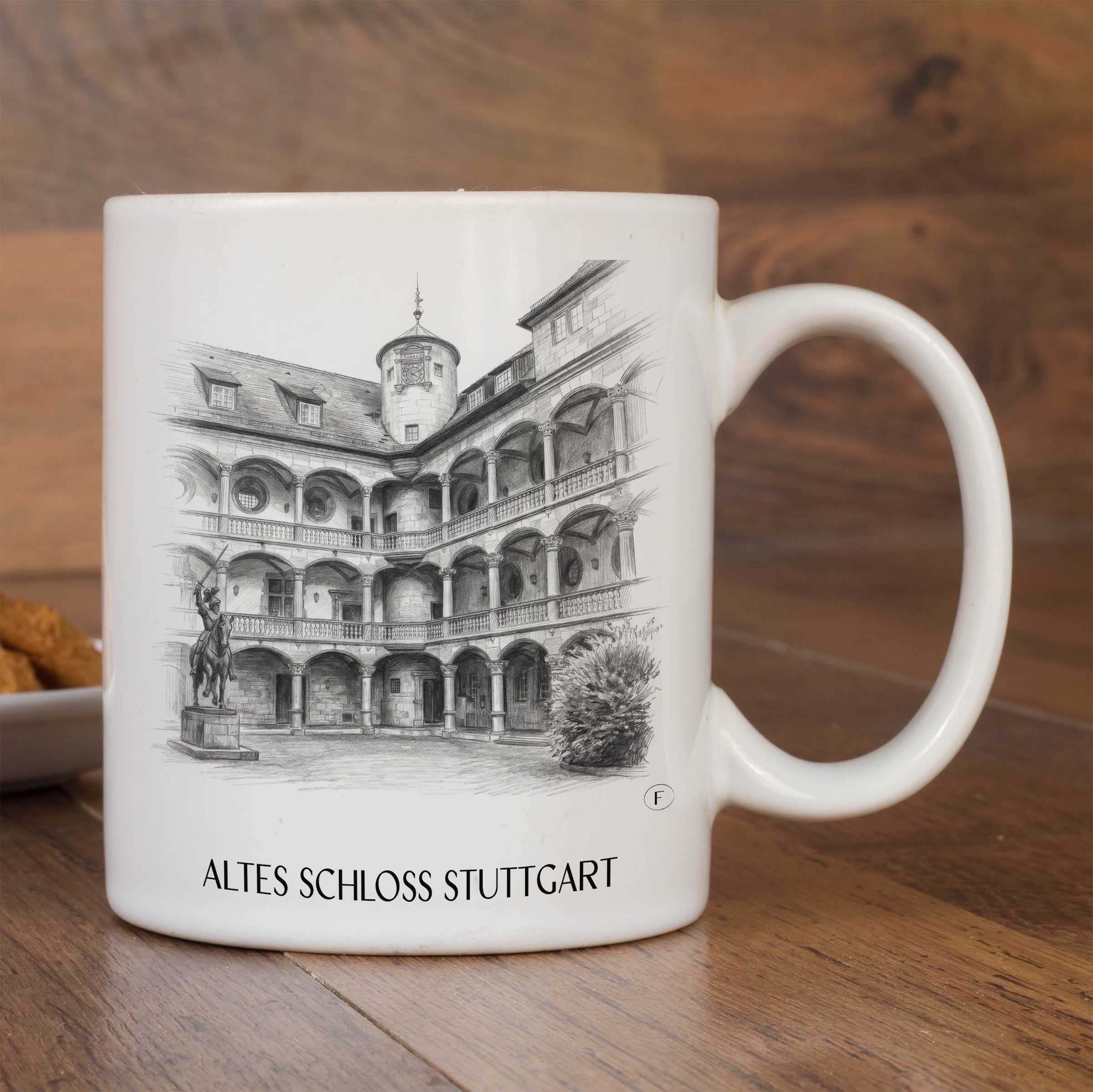 altes-schloss-stuttgart-deutschland-kaffeebecher-bleistift-zeichnung-drawing