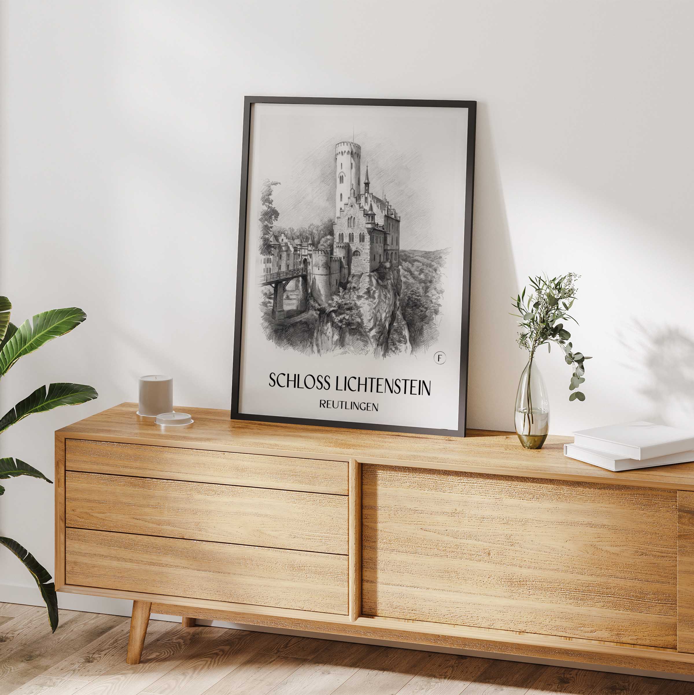 schloss-lichtenstein-reutlingen-deutschland-poster-bleistift-zeichnung-drawing
