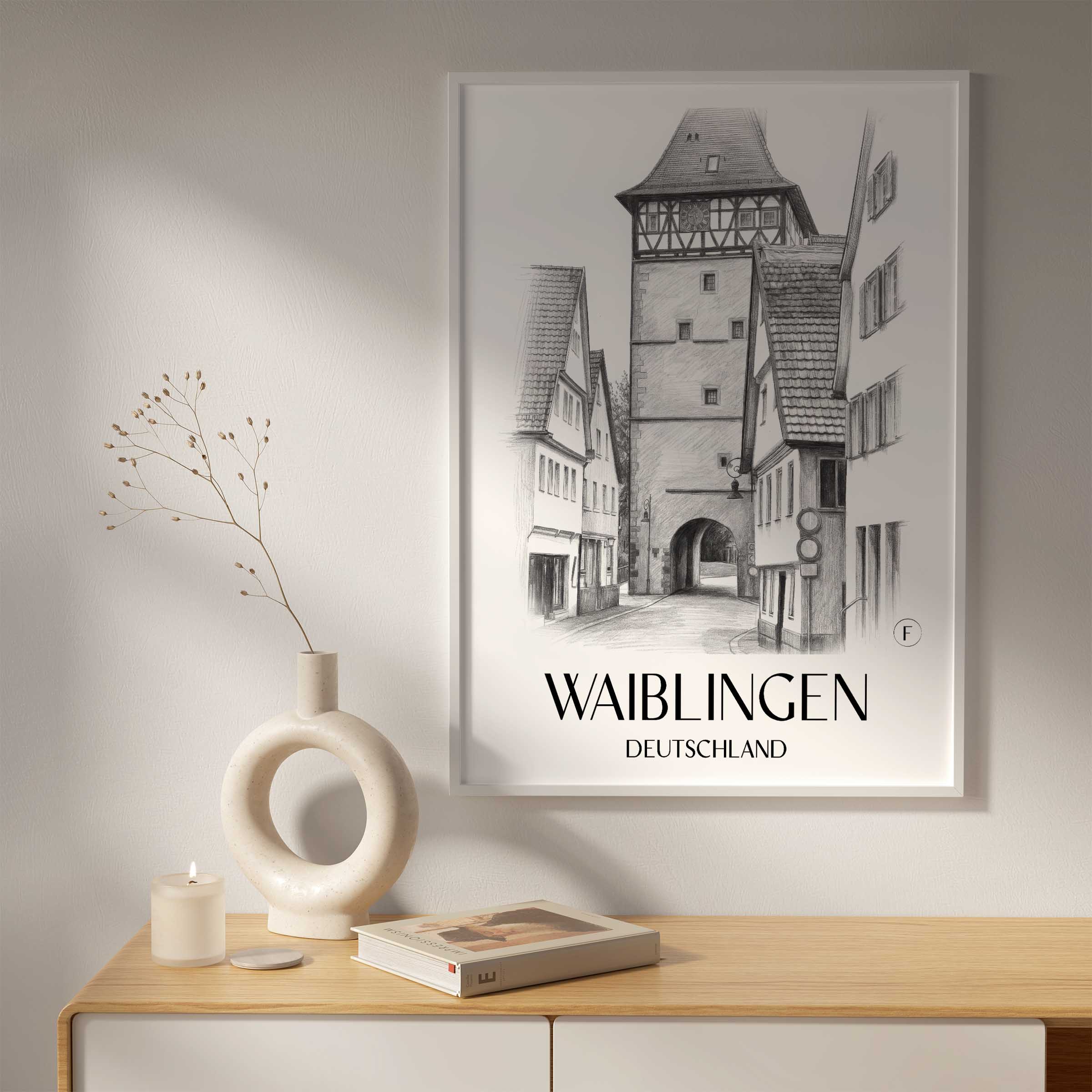 waiblingen-deutschland-poster-bleistift-zeichnung-drawing